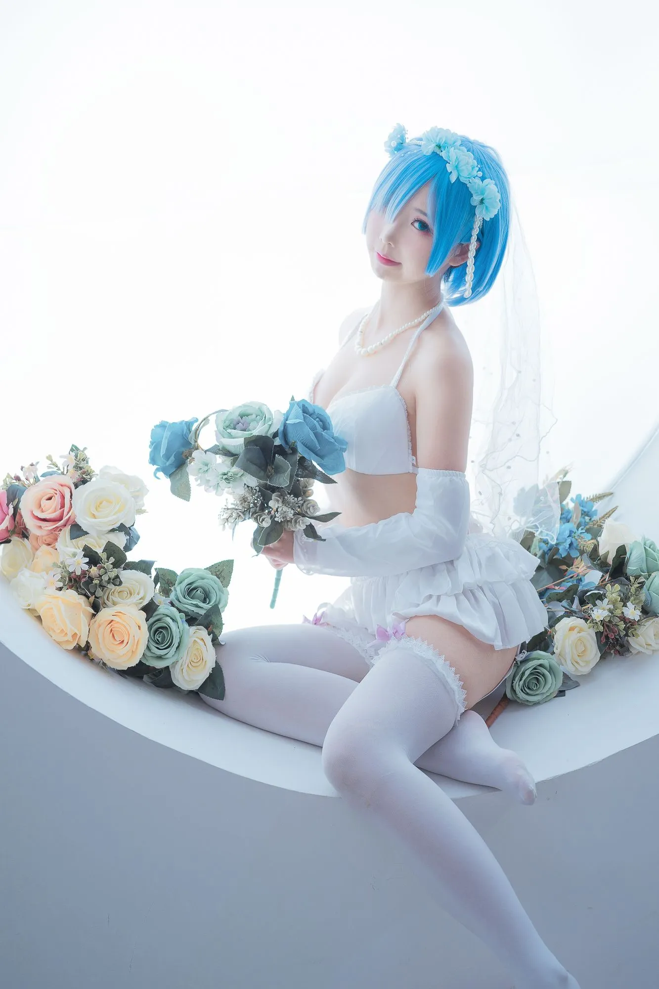 图片[2]-No.046-花嫁蕾姆 [28P]-coswz-cos王者