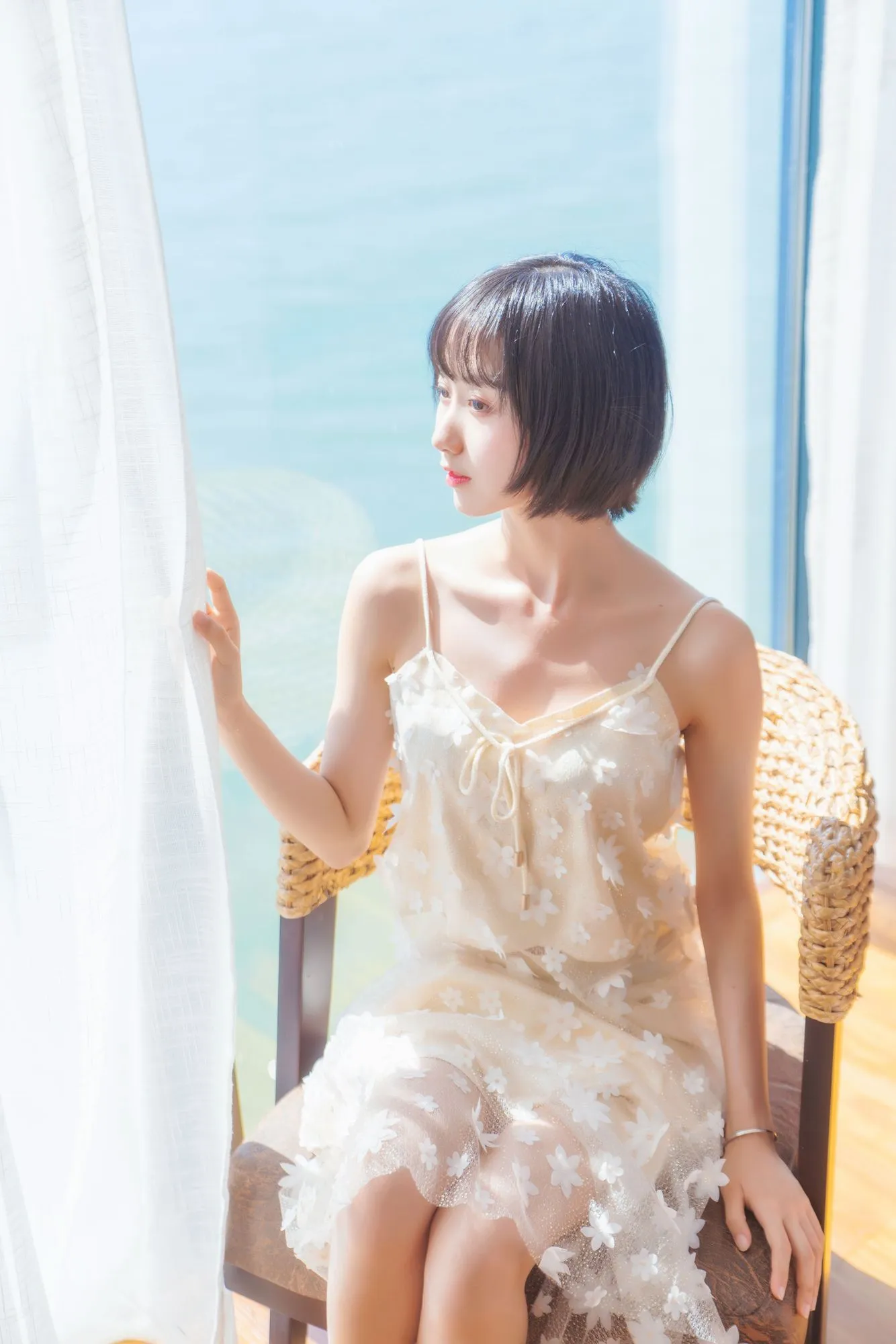 图片[5]-No.054-暖冬的海 米色裙子 [22P]-coswz-cos王者