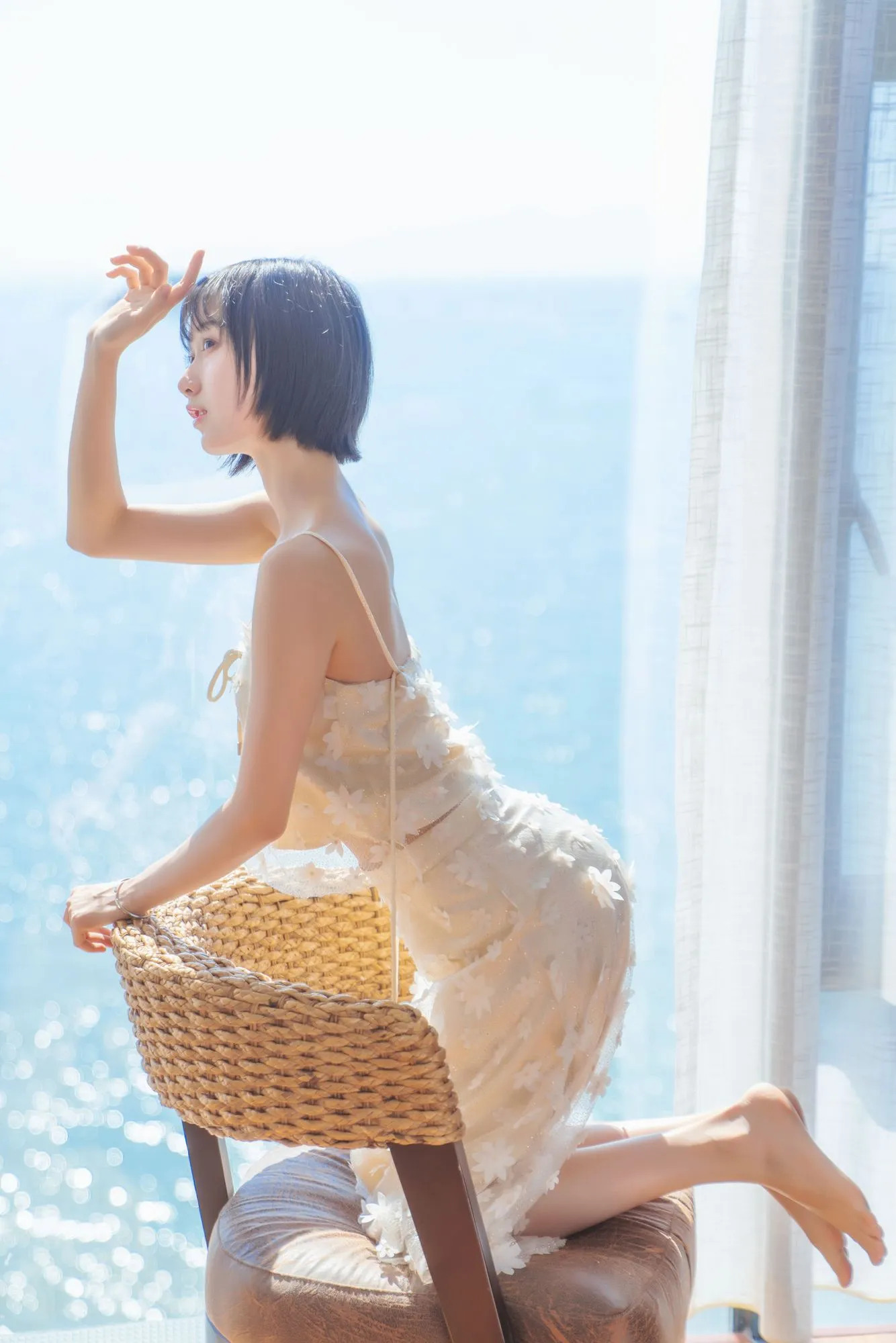图片[4]-No.054-暖冬的海 米色裙子 [22P]-coswz-cos王者