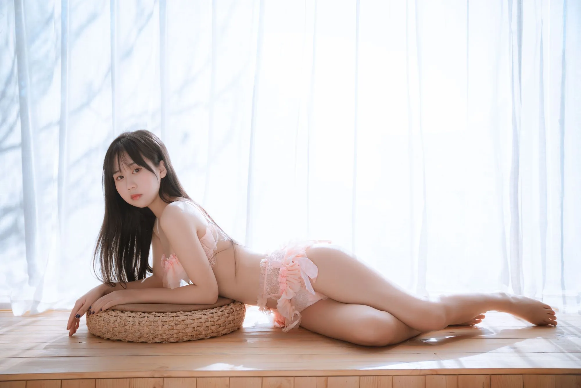 图片[2]-No.054 – 粉内衣 [45P]-coswz-cos王者