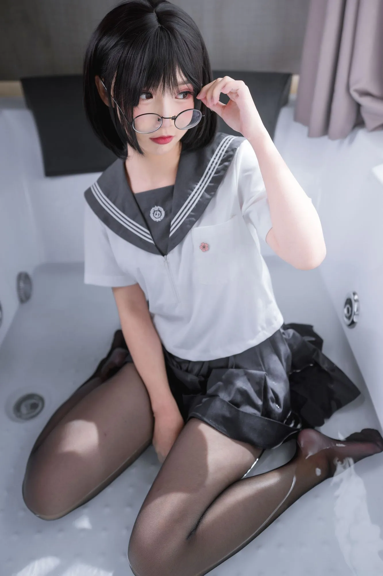 图片[3]-No.058-脑内少女 黑丝JK [25P]-coswz-cos王者