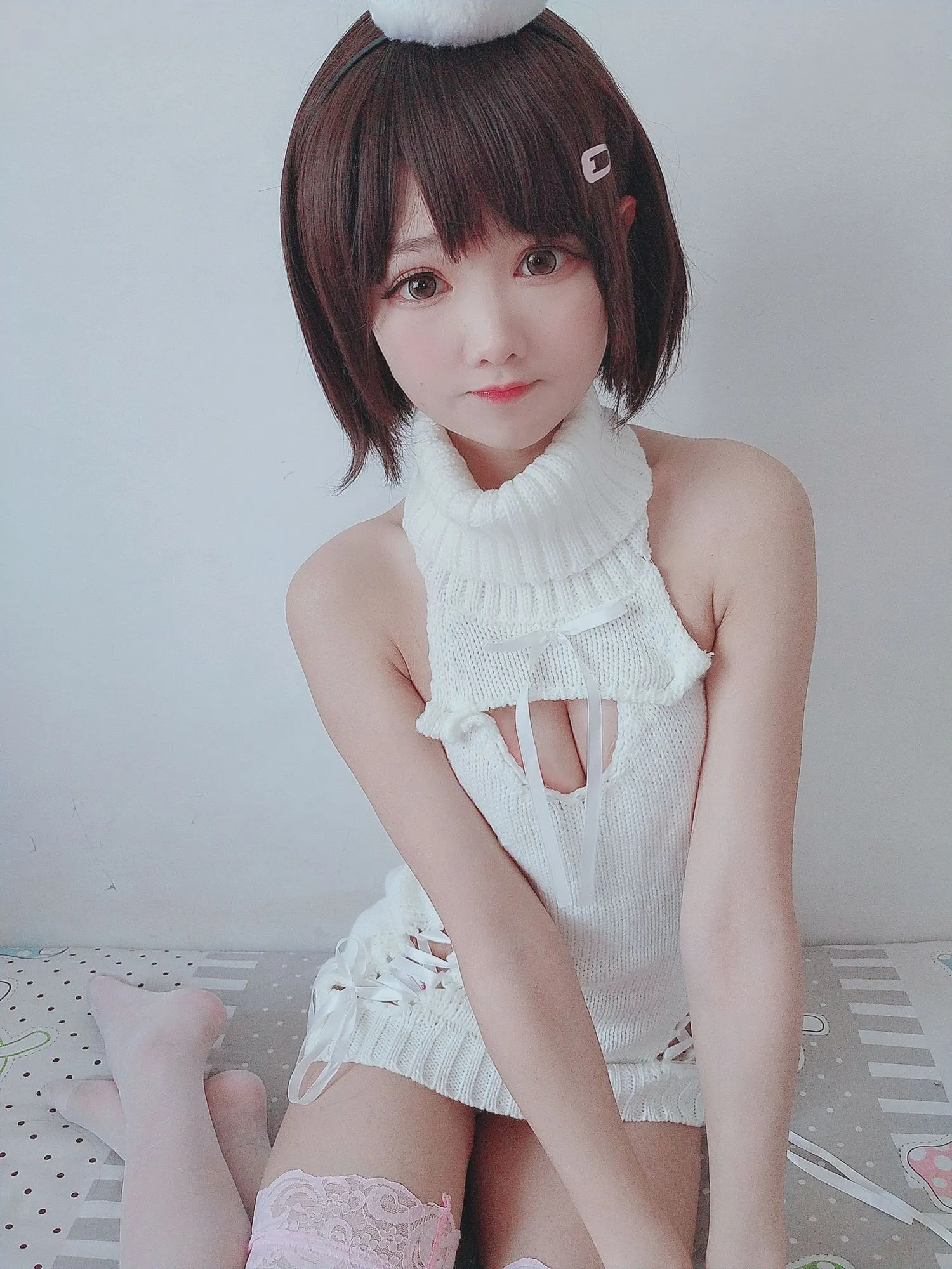 No.070 – 白色毛衣写真 [112P 4V]-图妖社