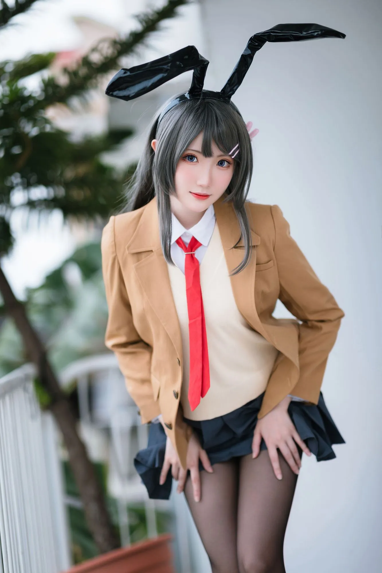 No.088 – 樱岛麻衣 校服 [20P]-图妖社