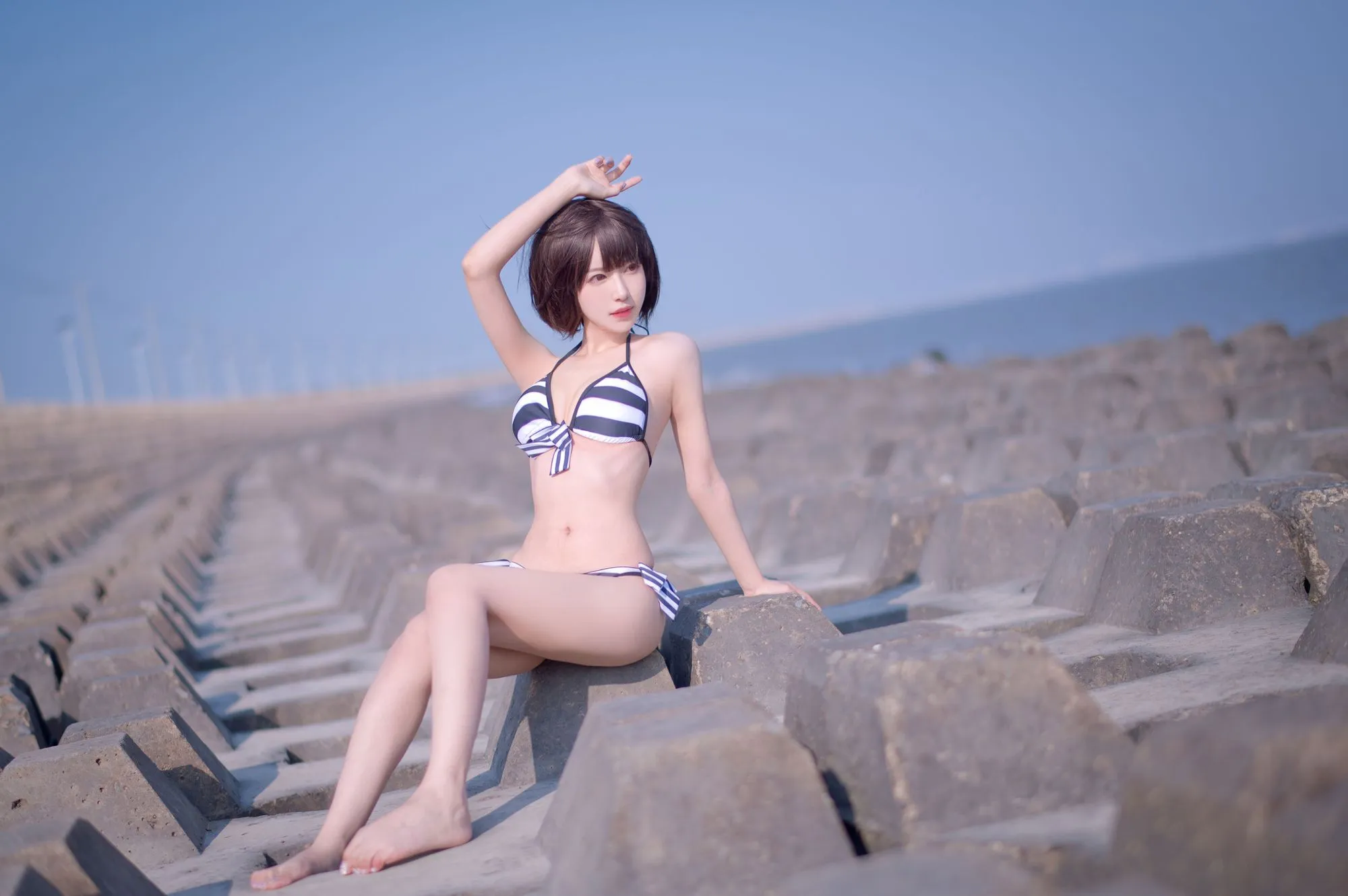 图片[4]-No.094 – 加藤惠 泳装 [17P]-coswz-cos王者