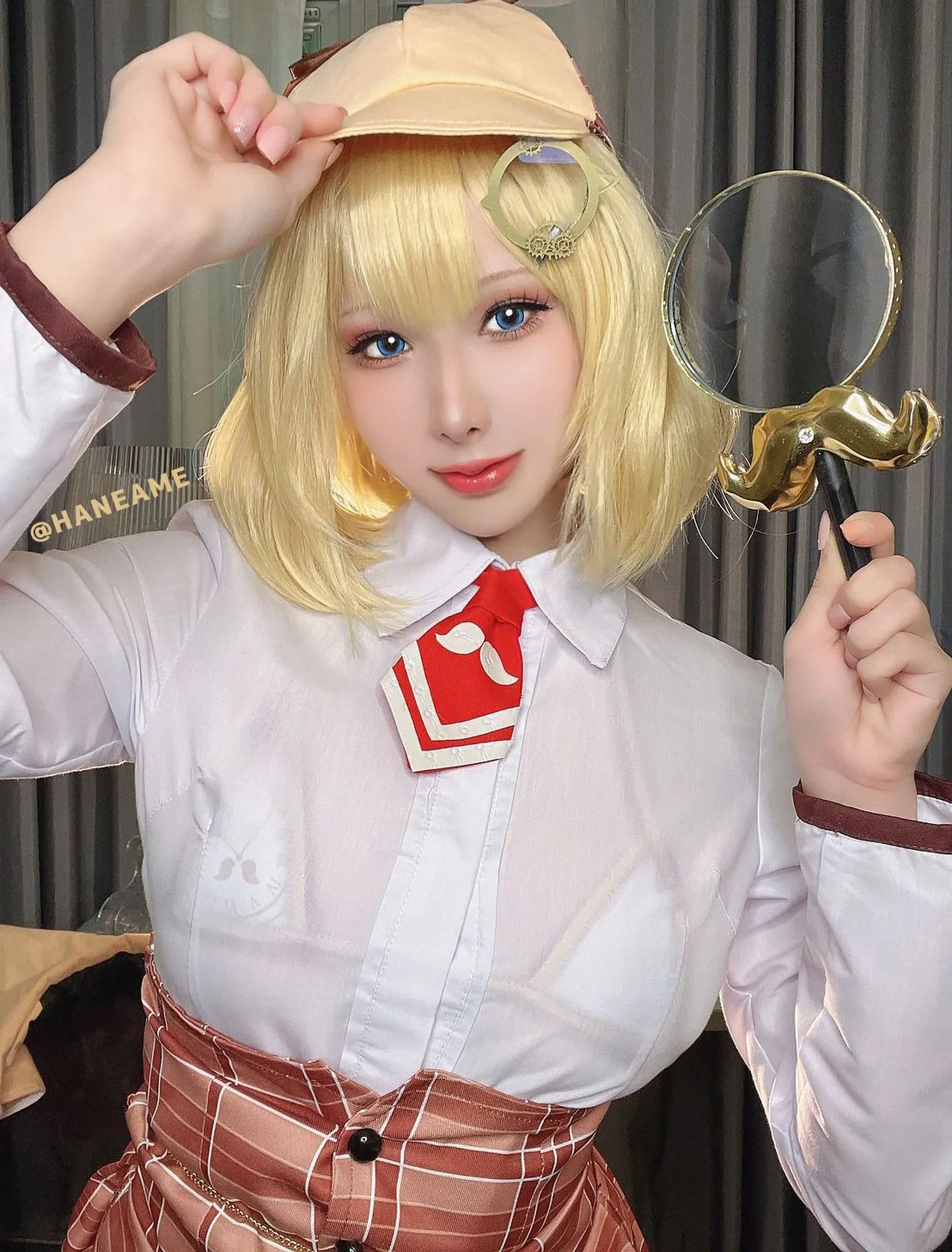 图片[4]-No.130-Hololive Amelia Waston Unifrom 制服 [20P]-coswz-cos王者