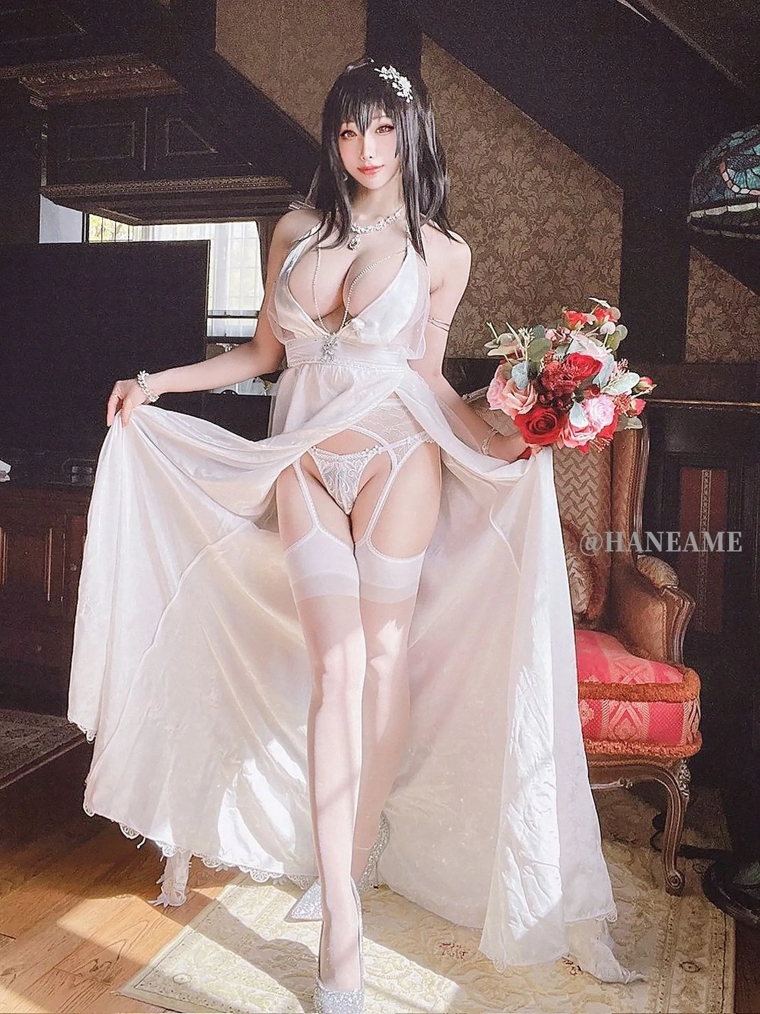 图片[4]-No.132-Taihou Wedding [40P]-coswz-cos王者