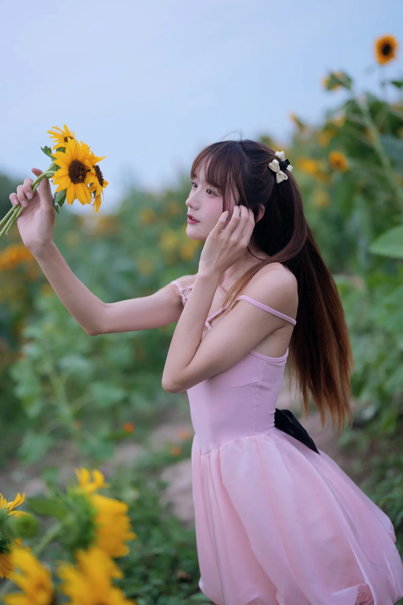 图片[5]-No.146 – 蓝调向日葵少女 [28P]-coswz-cos王者