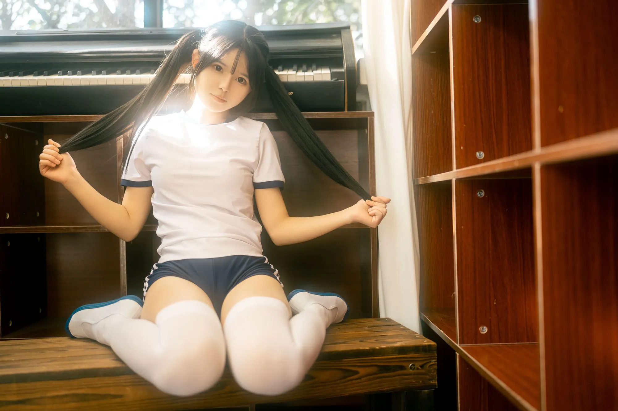 图片[2]-No.003 – 春の更衣室 体操服 [47P]-coswz-cos王者