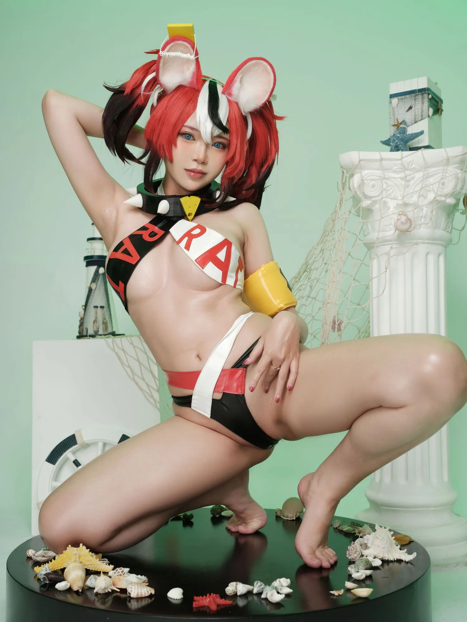 图片[4]-No.005 – Hakos Baelz Pole Dancing [38P 2V]-coswz-cos王者