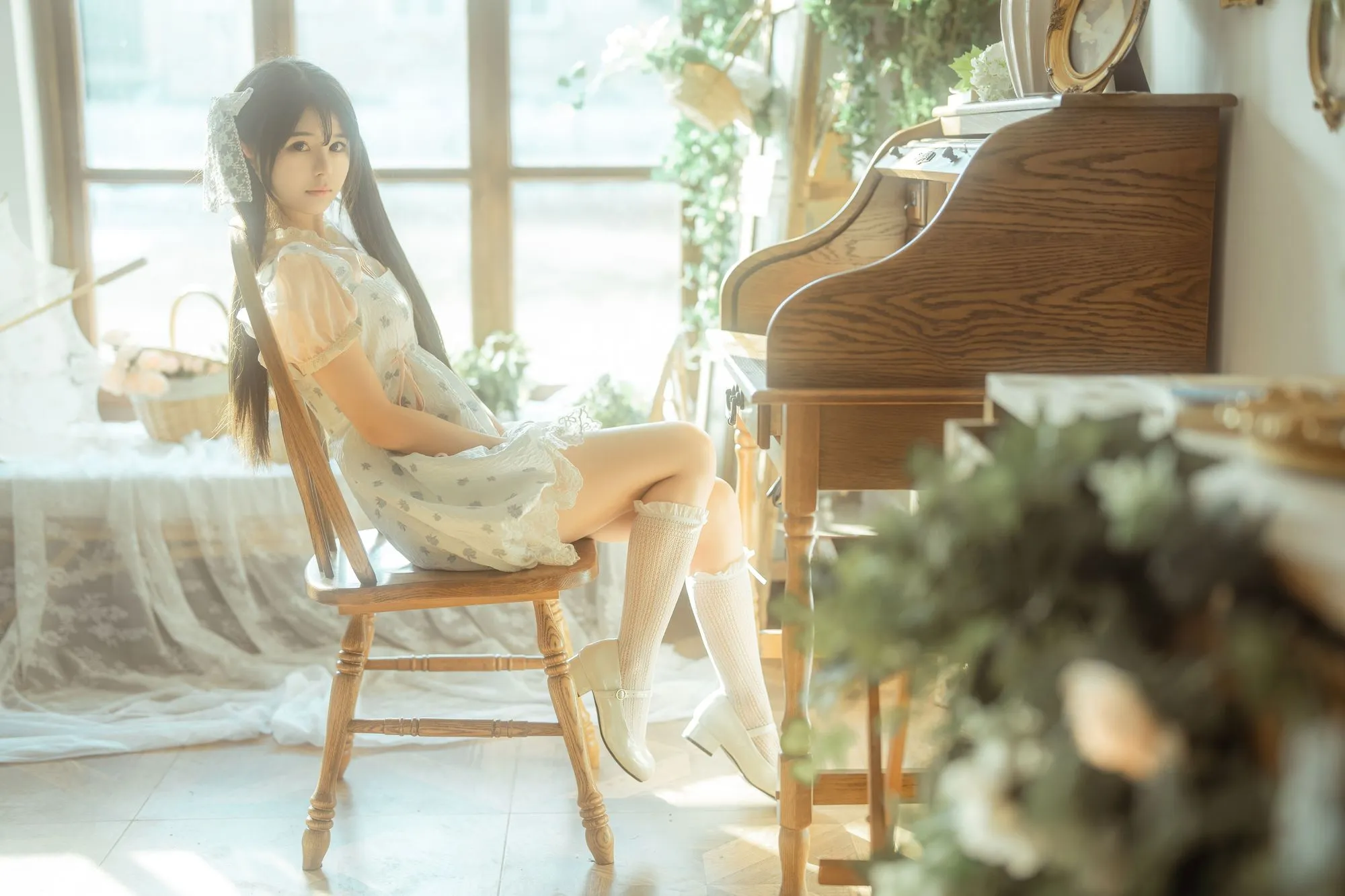 图片[4]-No.007 – 花房 小裙子 [54P]-coswz-cos王者