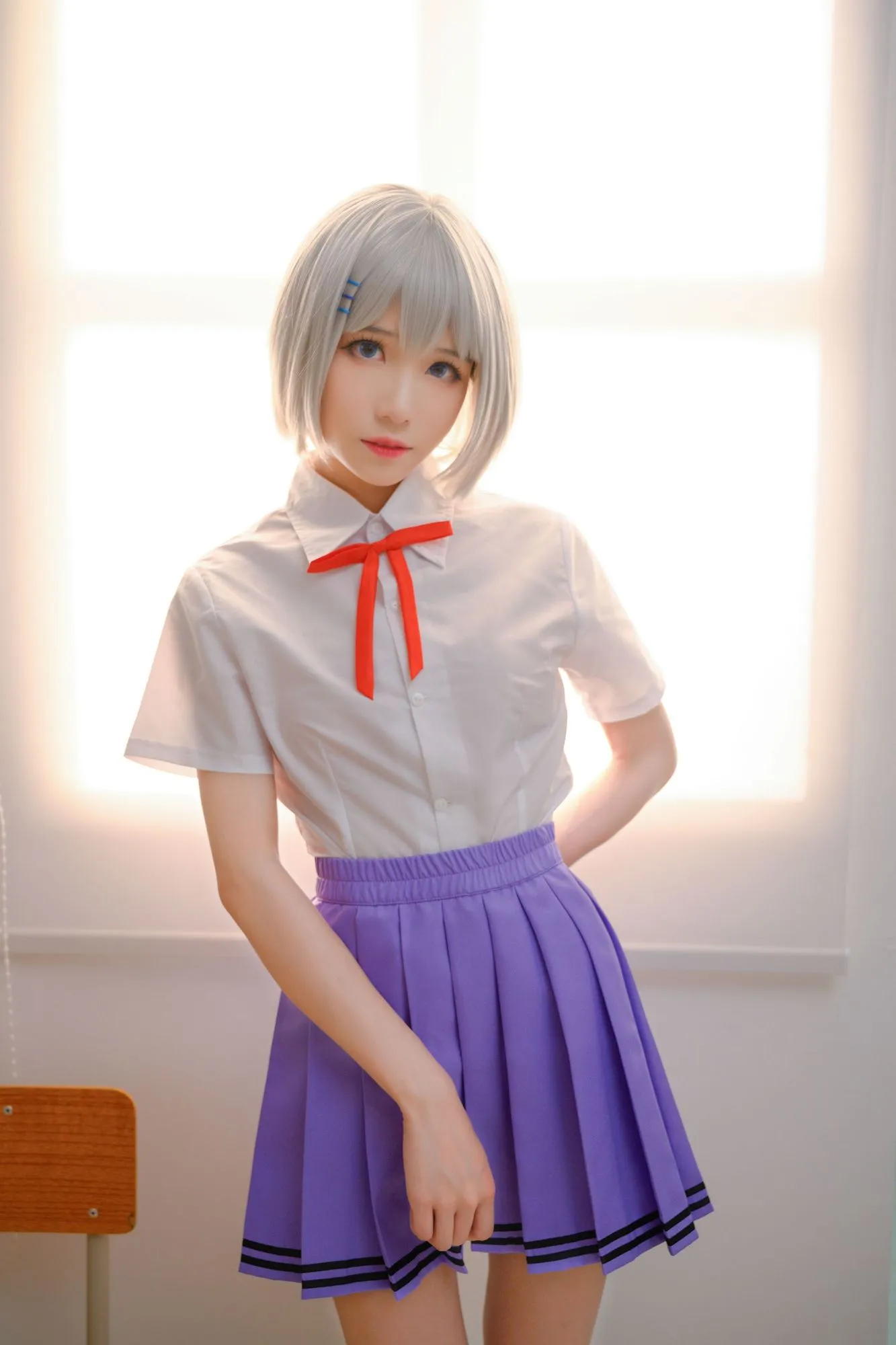 图片[5]-No.008 – 鸢一折纸 校服 [12P]-coswz-cos王者