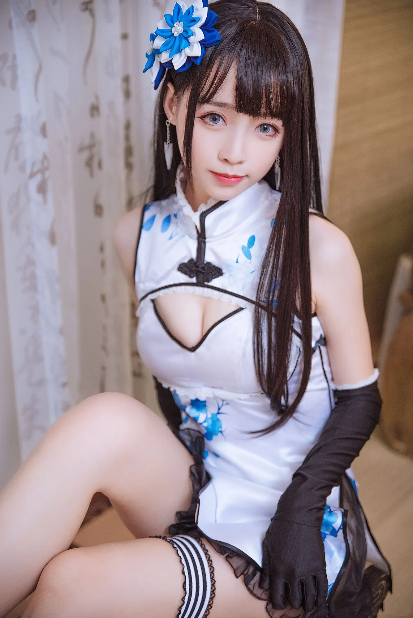 图片[3]-No.010 – 白旗袍 [9P]-coswz-cos王者