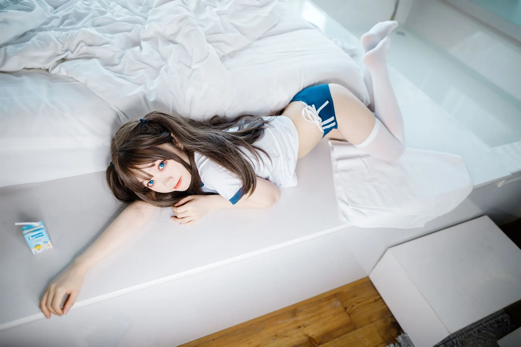 图片[5]-No.014 – 半双马尾体操服大腿袜 [68P]-coswz-cos王者