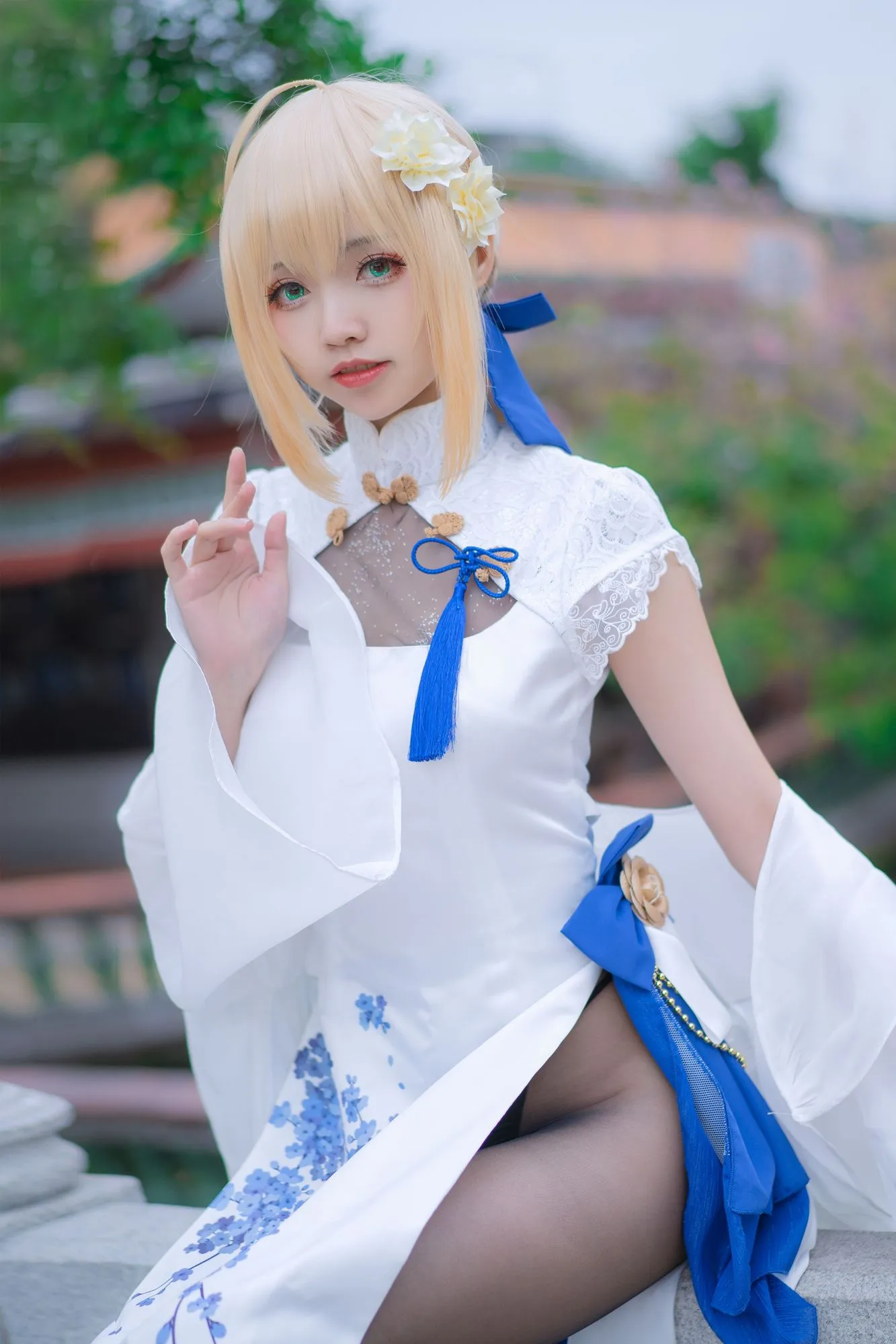 No.017 – FGO saber 四周年旗袍 [15P]-图妖社