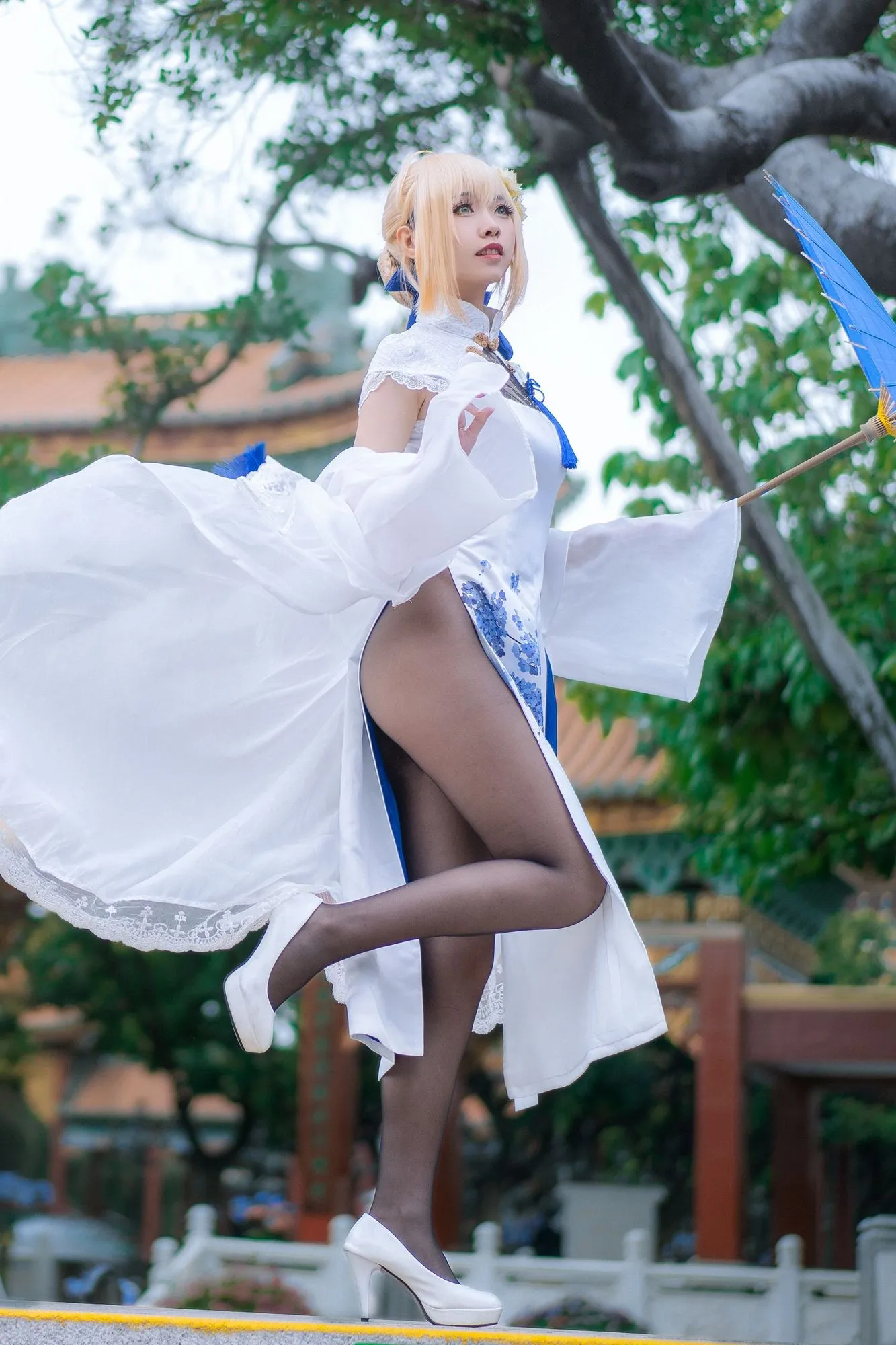 图片[6]-No.017 – FGO saber 四周年旗袍 [15P]-coswz-cos王者