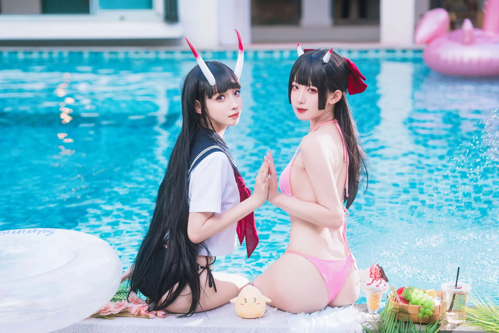 图片[3]-No.021 – 碧蓝航线 能代x酒匂泳装 (&封疆疆v) [43P]-coswz-cos王者