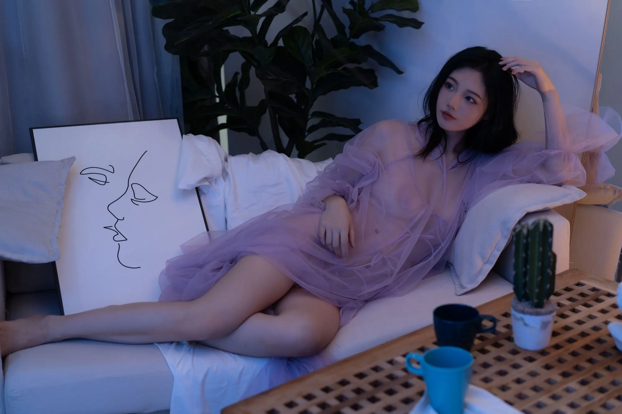 图片[2]-No.030 – 紫纱裙 [25P]-coswz-cos王者