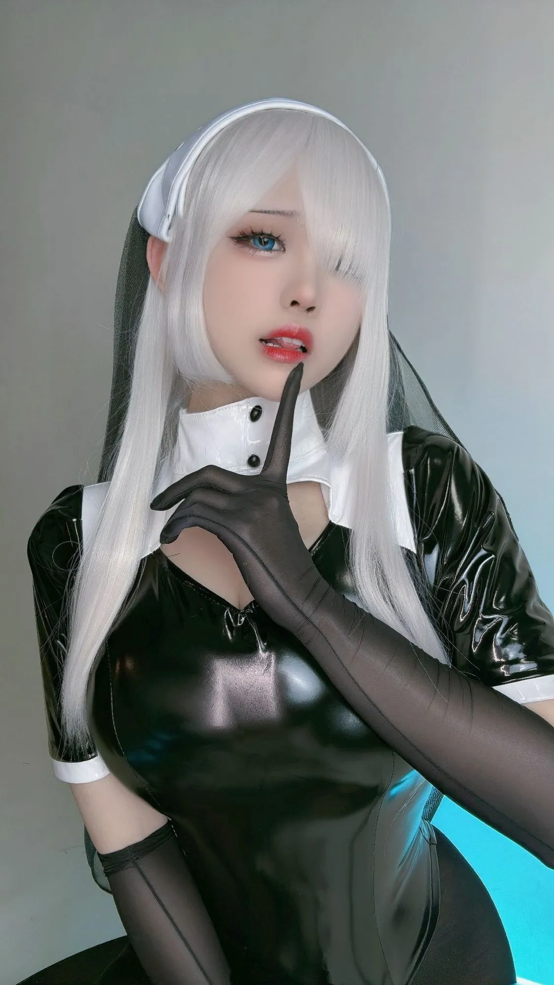 图片[2]-No.042 – 皮衣修女 [9P]-coswz-cos王者