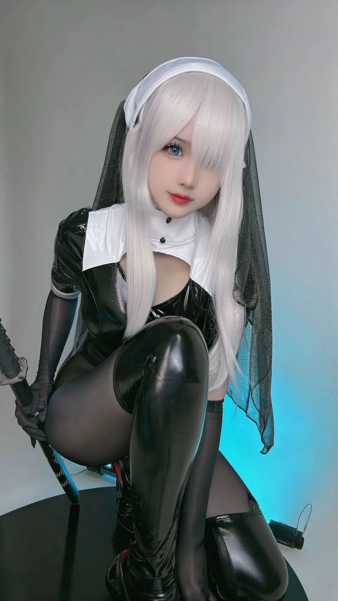 图片[3]-No.042 – 皮衣修女 [9P]-coswz-cos王者