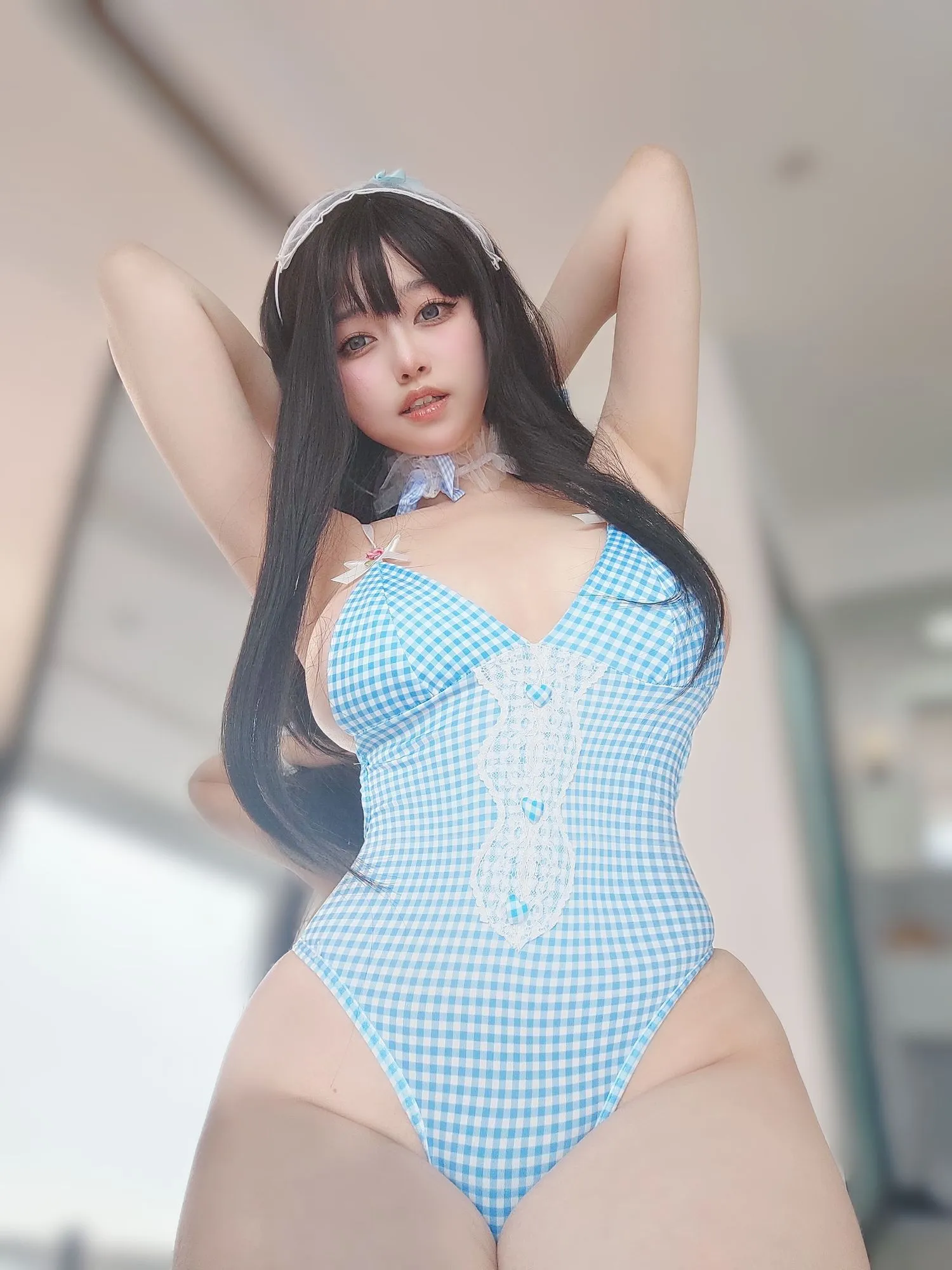图片[2]-No.044 – 蓝色泳装女仆 [94P]-coswz-cos王者