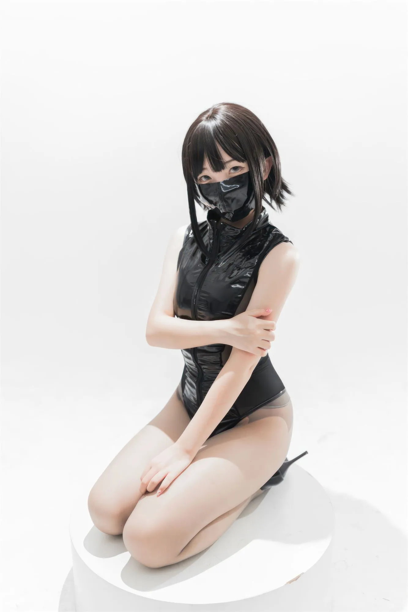 No.048 – 灰丝皮衣 [73P]-图妖社