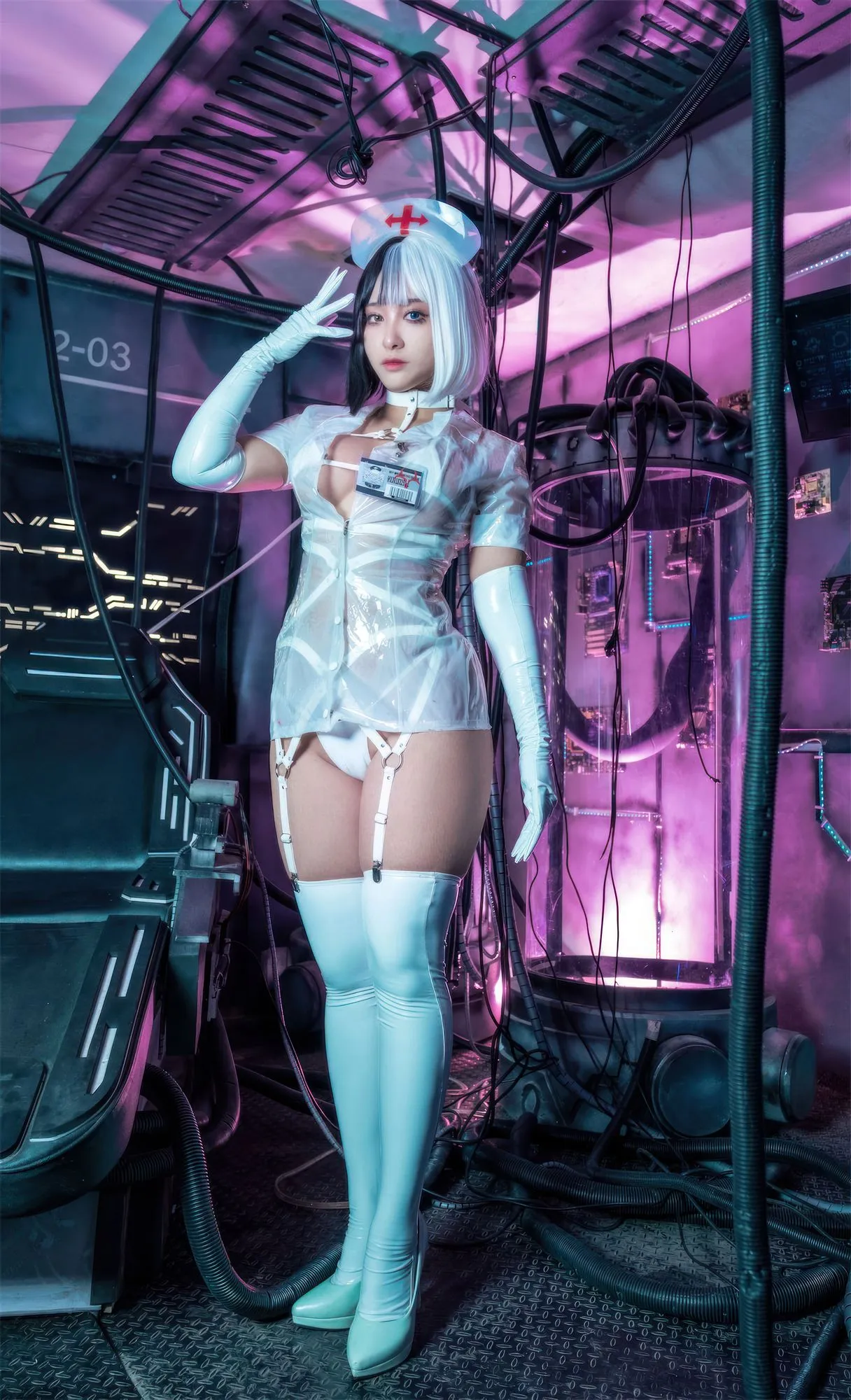 图片[4]-No.054 – 透明护士 [37P]-coswz-cos王者