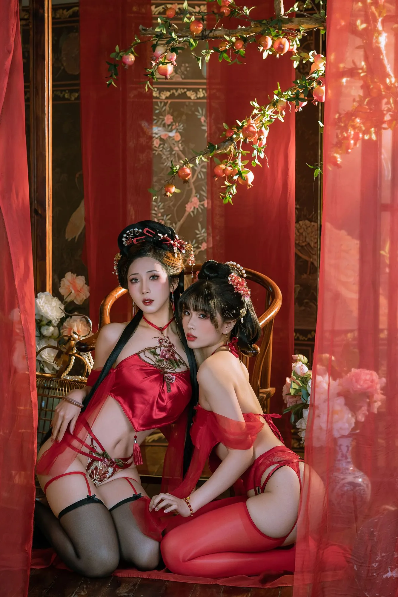 图片[3]-No.074 – 奶桃 情趣肚兜 (&轩萧学姐) [23P 1V]-coswz-cos王者