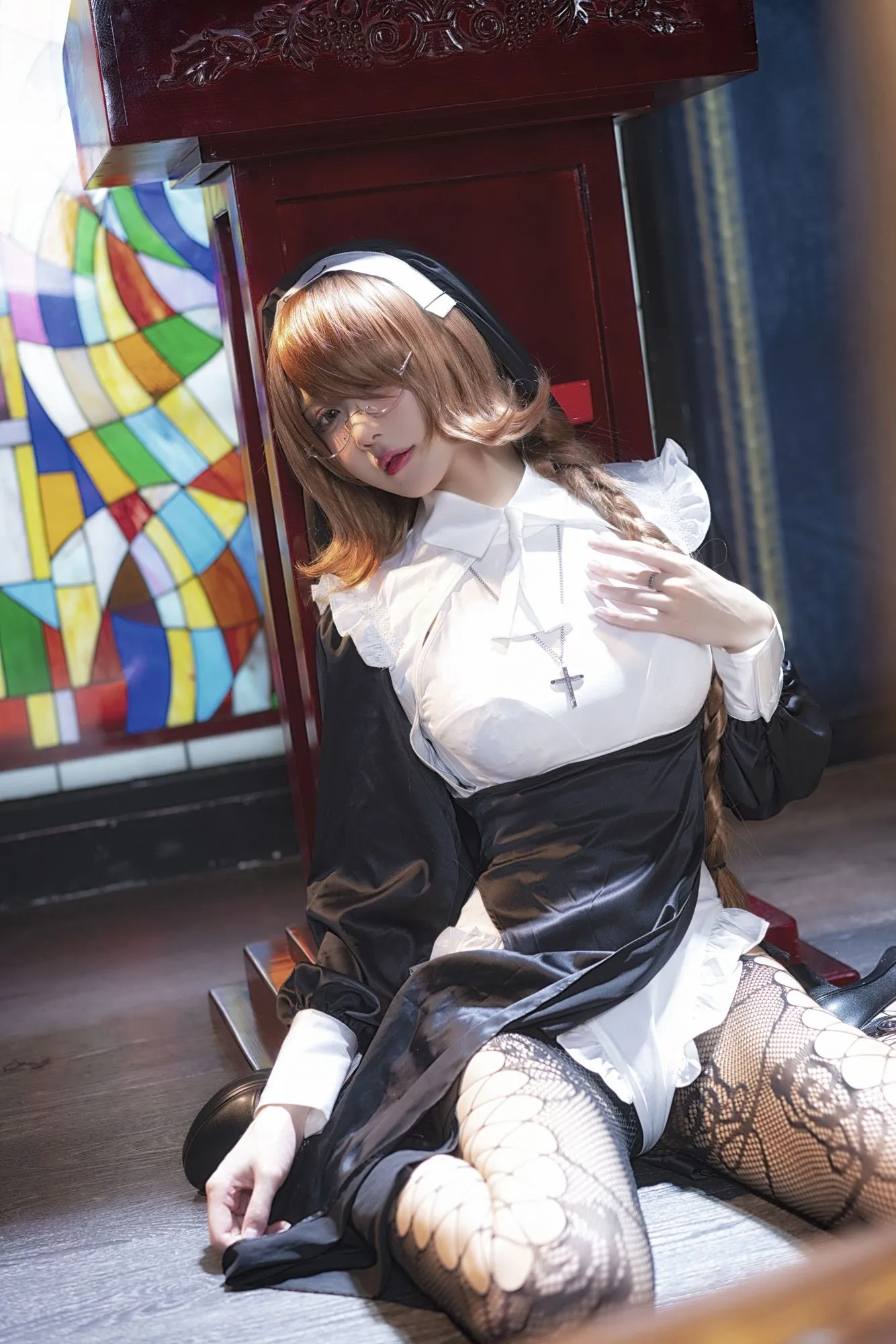 图片[3]-No.092 – 加冕图 修女 [26P]-coswz-cos王者