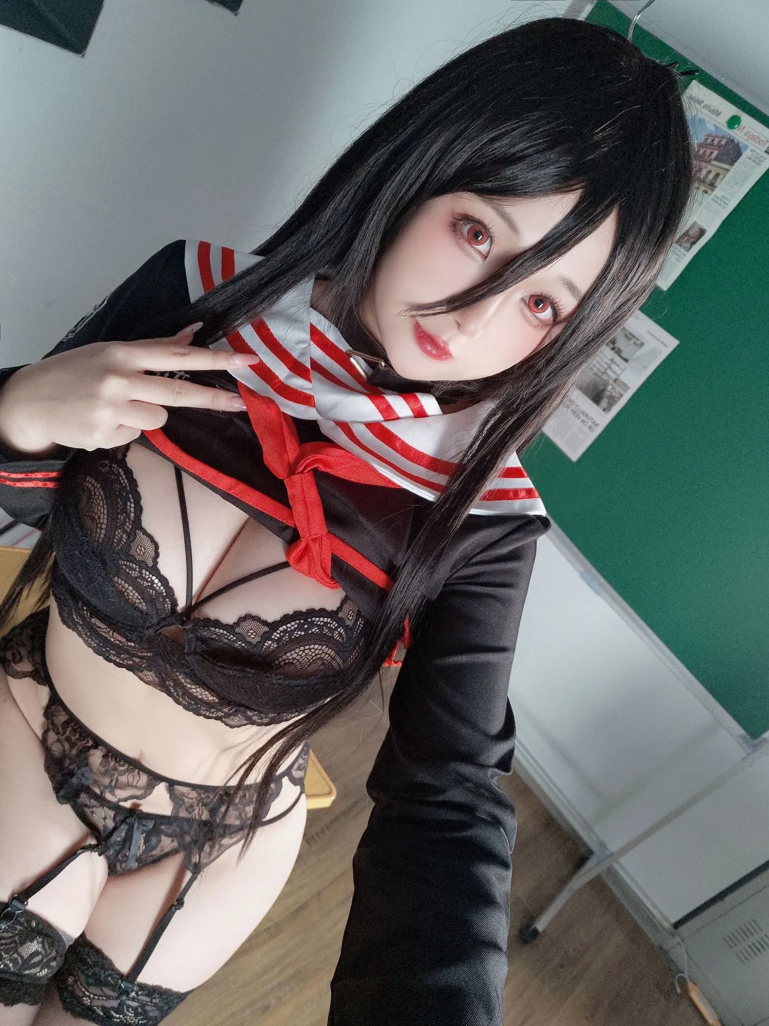 图片[3]-No.093 – 莲见JK [50P]-coswz-cos王者