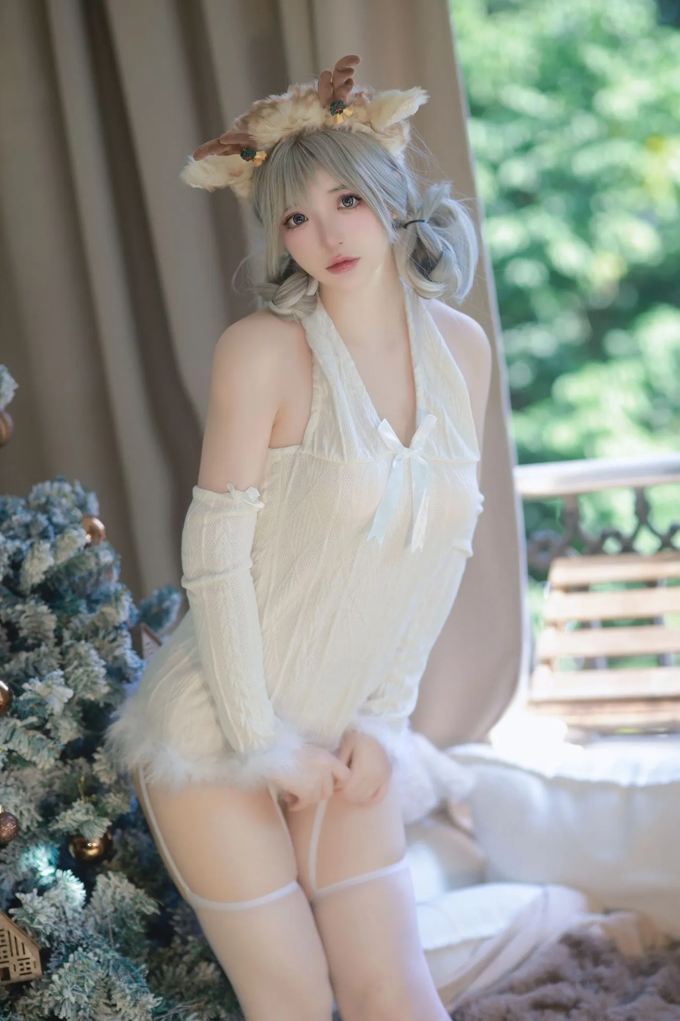 图片[5]-No.114 – 圣诞特典+白色毛衣 [98P 1V]-coswz-cos王者