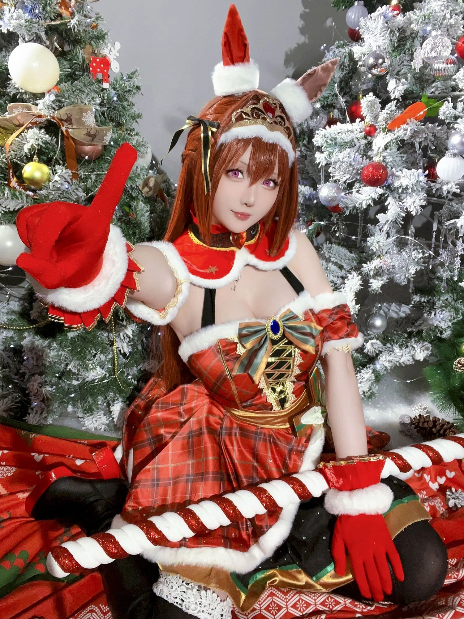 No.208 – 2023年12月计划A 赛马娘 大和赤骥 圣诞衣装 [47P]-图妖社