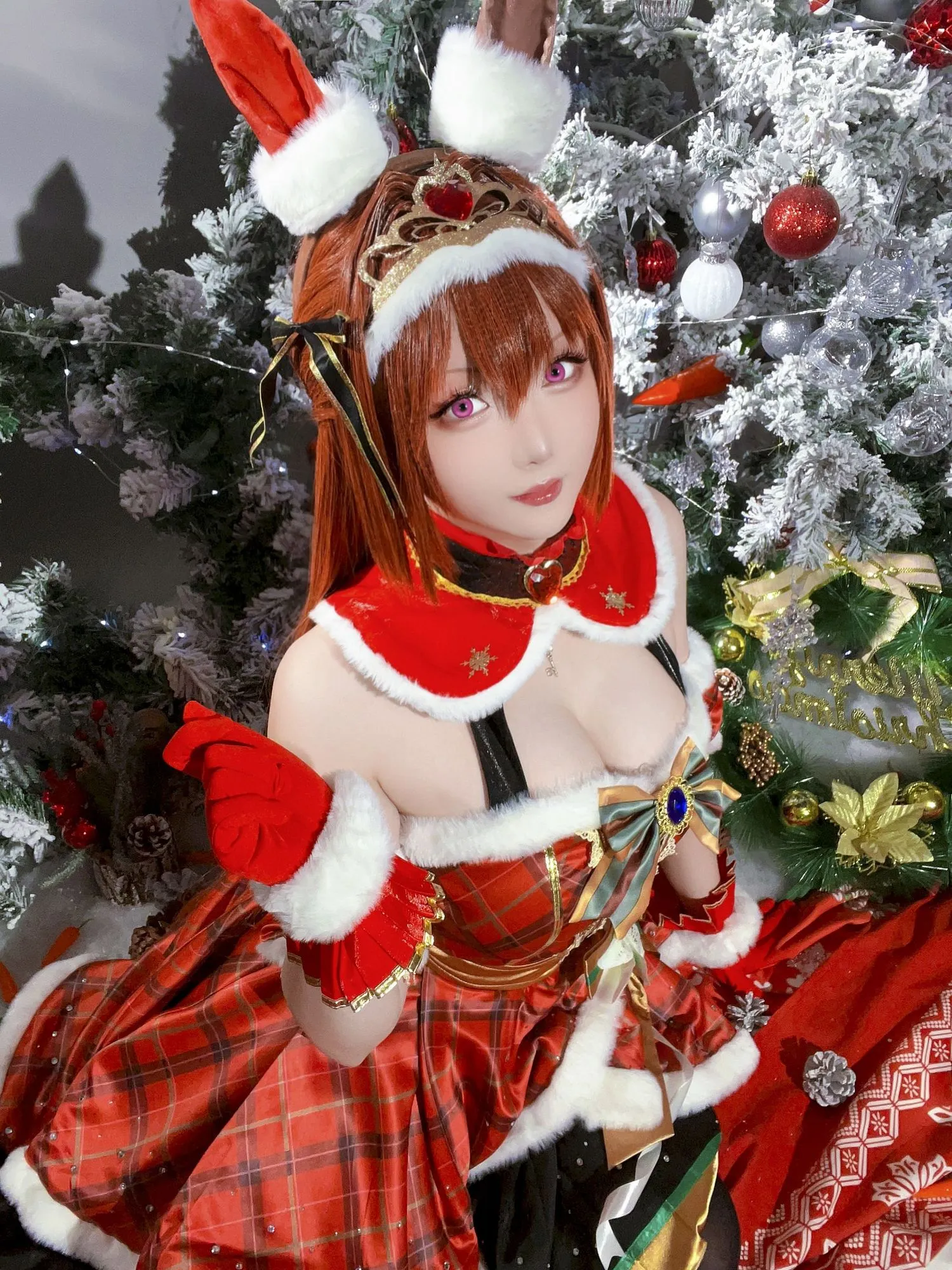 图片[2]-No.208 – 2023年12月计划A 赛马娘 大和赤骥 圣诞衣装 [47P]-coswz-cos王者
