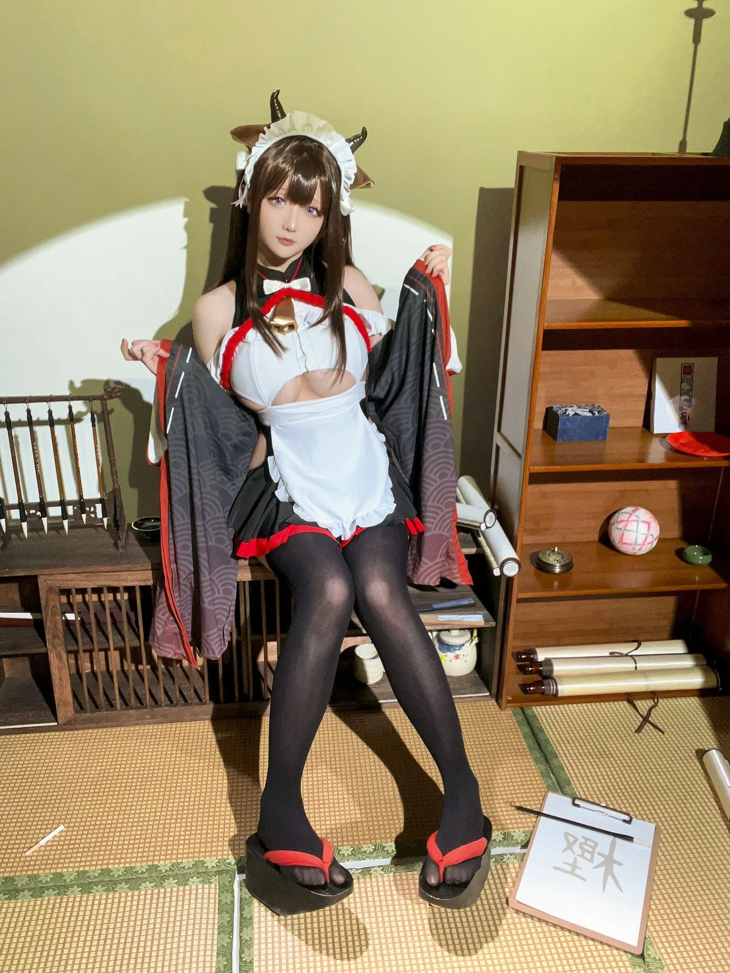 No.209 – 2023年12月计划B 碧蓝航线 樫野 女仆 [78P 3V]-图妖社
