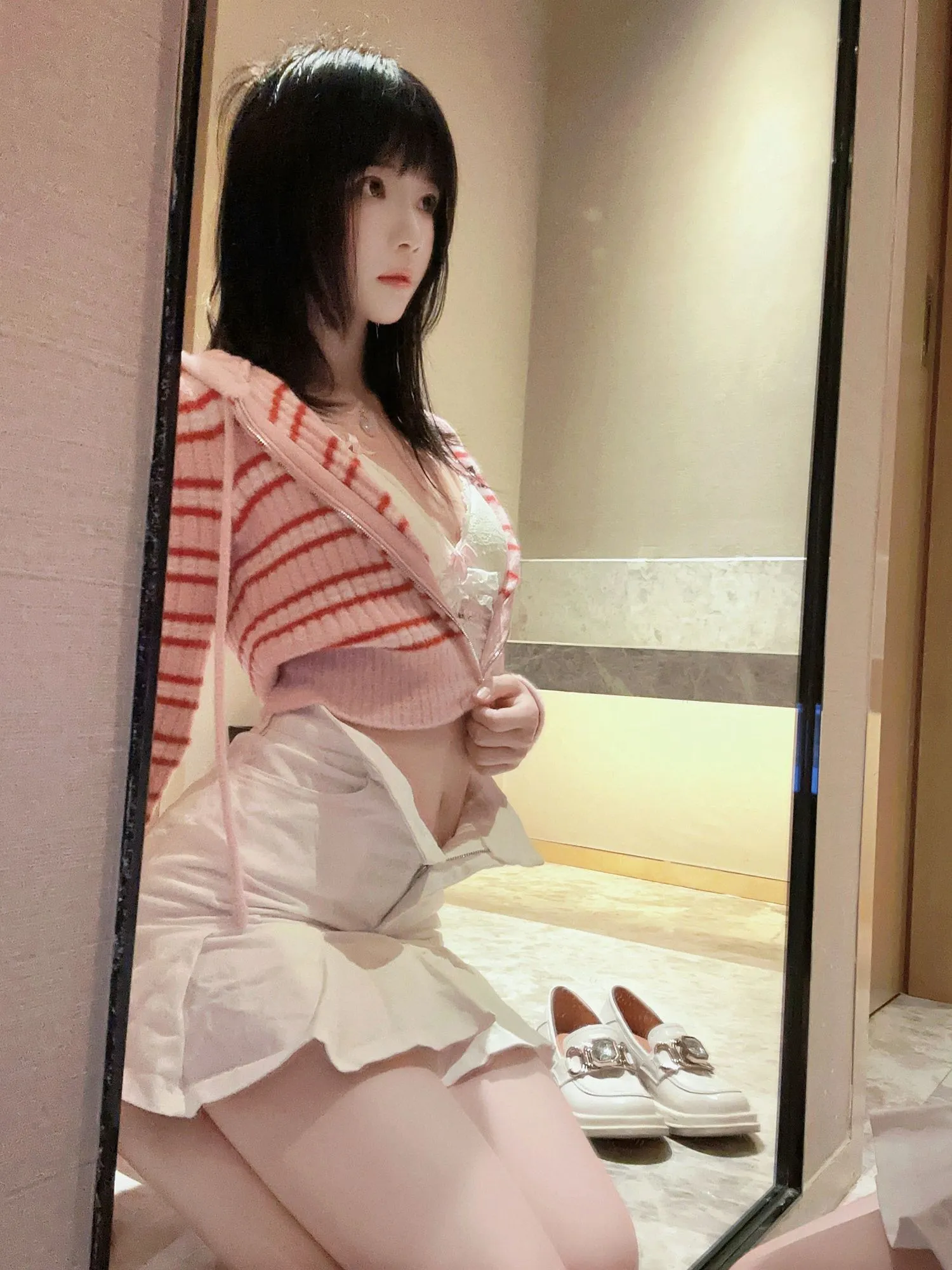 图片[4]-No.209 – 条纹毛衣 [22P]-coswz-cos王者