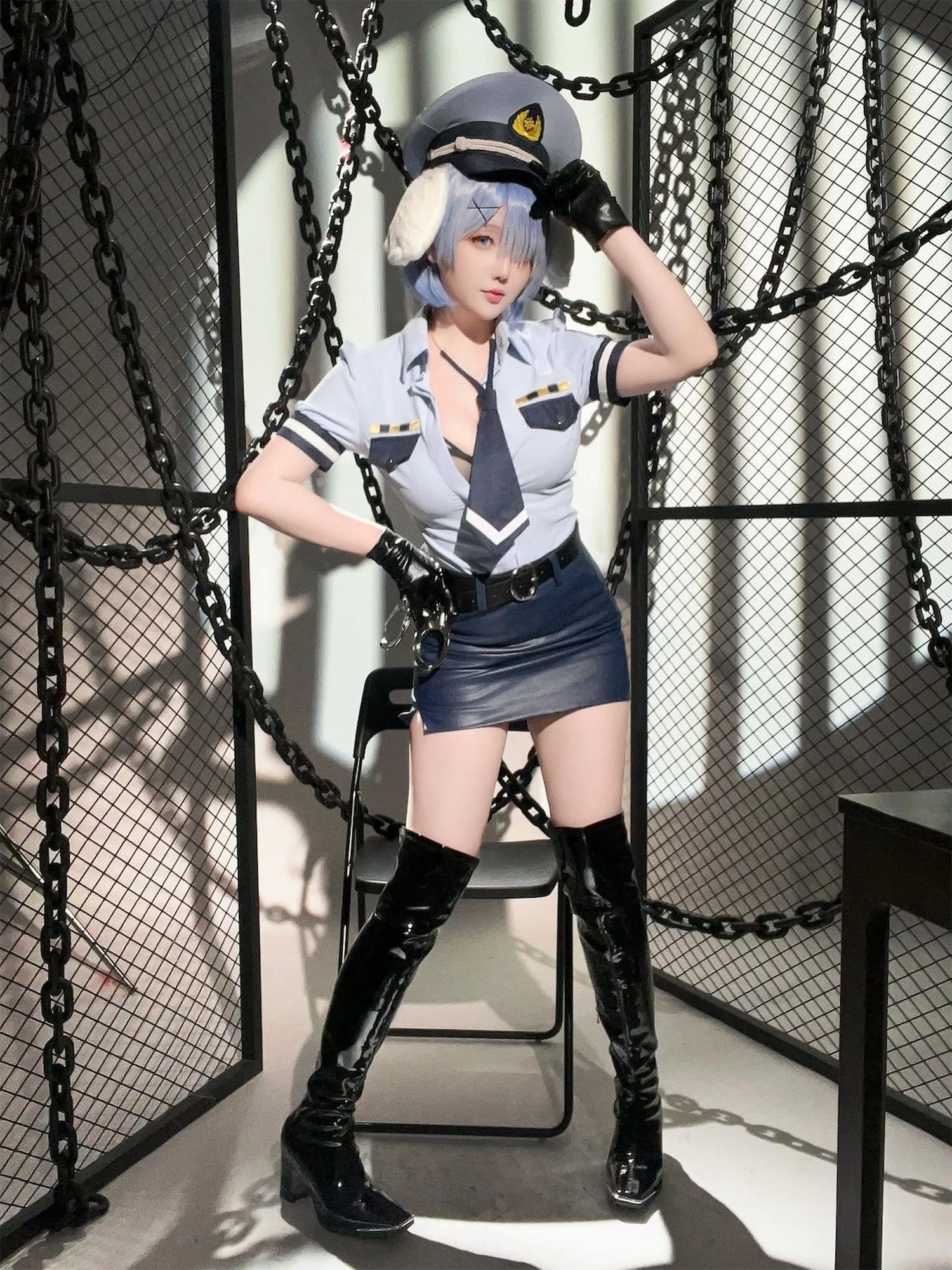 图片[3]-No.219 – 2024年02月计划C RE0蕾姆 狗耳警官 [101P 2V]-coswz-cos王者