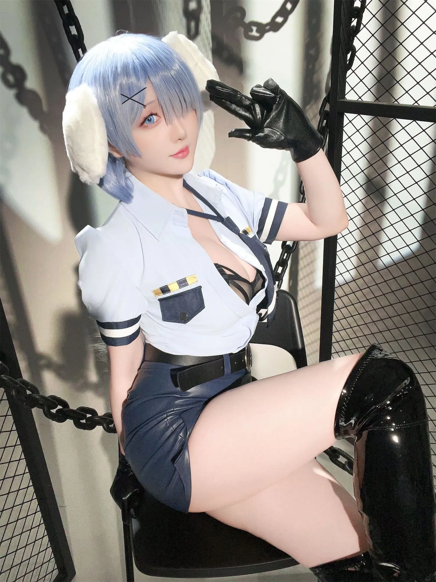 图片[4]-No.219 – 2024年02月计划C RE0蕾姆 狗耳警官 [101P 2V]-coswz-cos王者