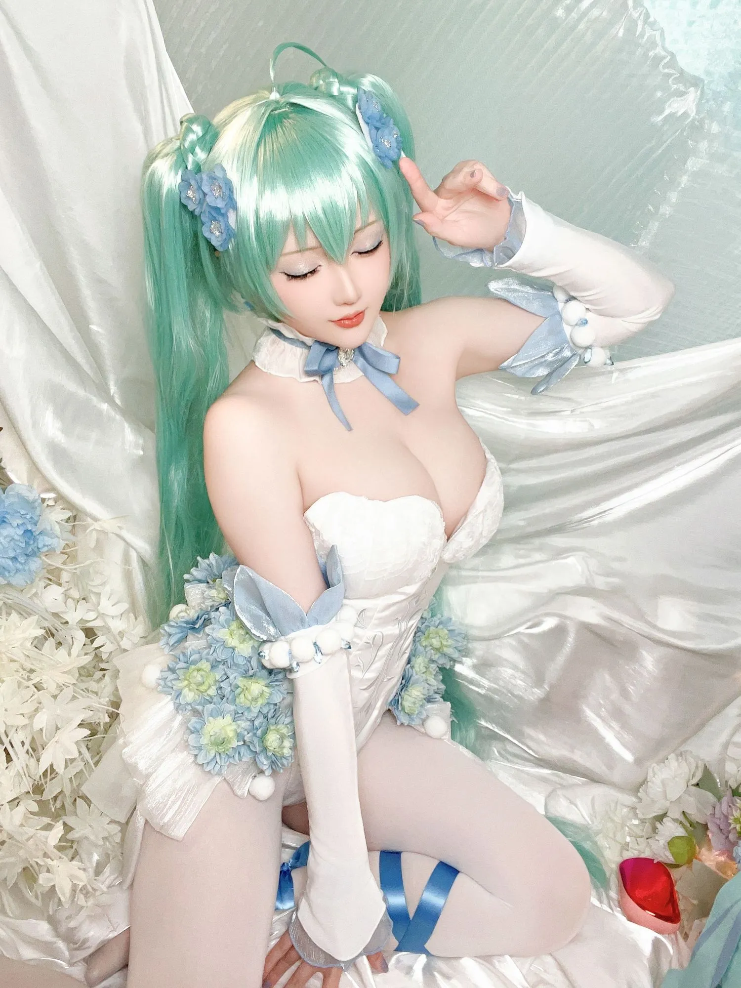 图片[4]-No.221 – 2024年02月计划A 初音未来 粉蝶花精灵 [54P 1V]-coswz-cos王者