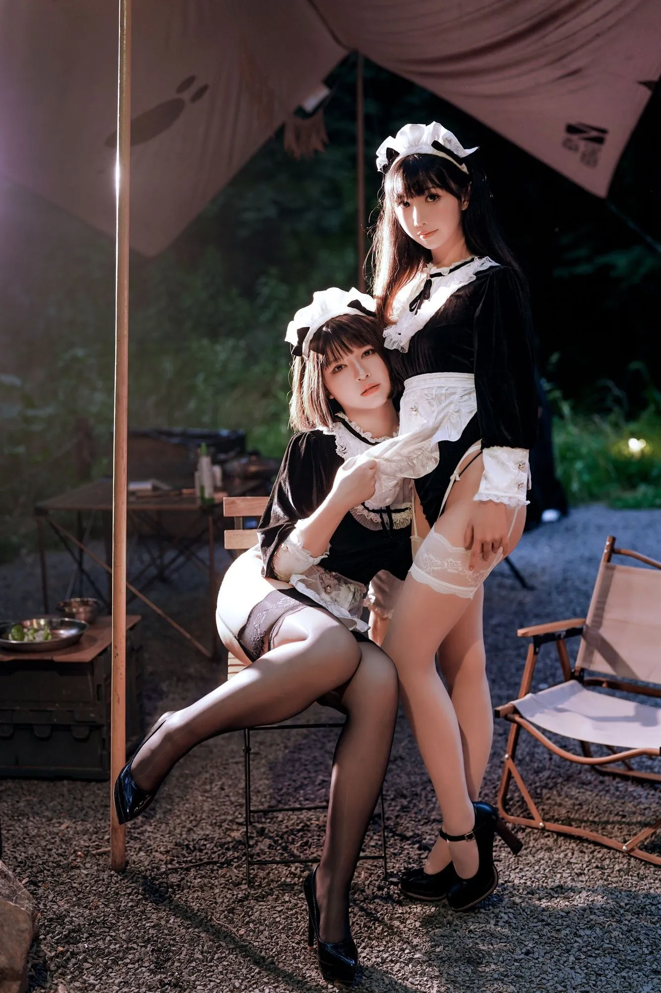 图片[3]-No.135 – 女仆姐妹 (&半半子BANBANKO) [74P]-coswz-cos王者