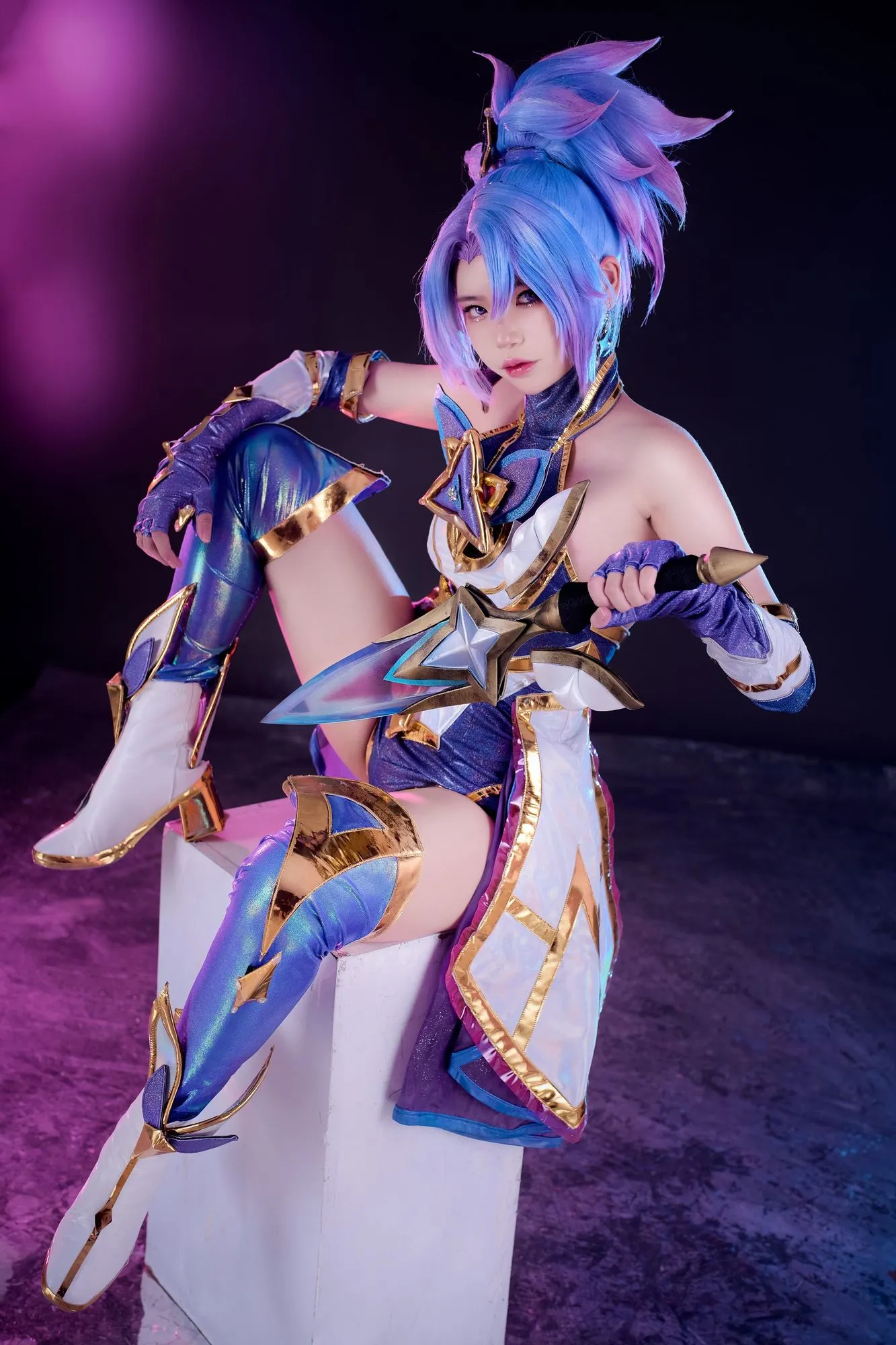 图片[3]-No.057 – LOL Akali x Kai’Sa Star Guardians (&PingPing) [41P 9V]-coswz-cos王者