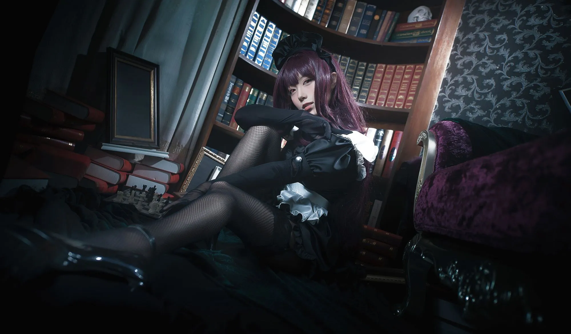 图片[3]-No.005 – FGO 斯卡哈 女仆 [14P]-coswz-cos王者