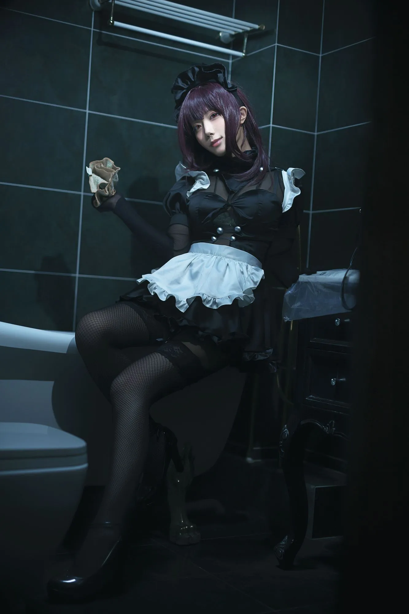 图片[5]-No.005 – FGO 斯卡哈 女仆 [14P]-coswz-cos王者