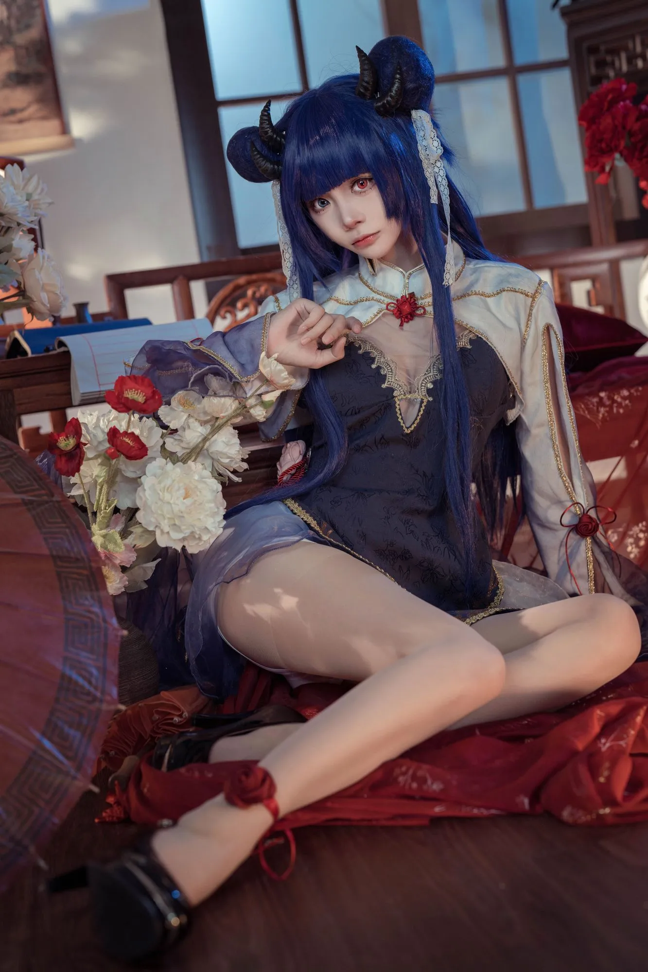 图片[4]-No.006 – 碧蓝档案 伊吹 新年旗袍 [35P]-coswz-cos王者