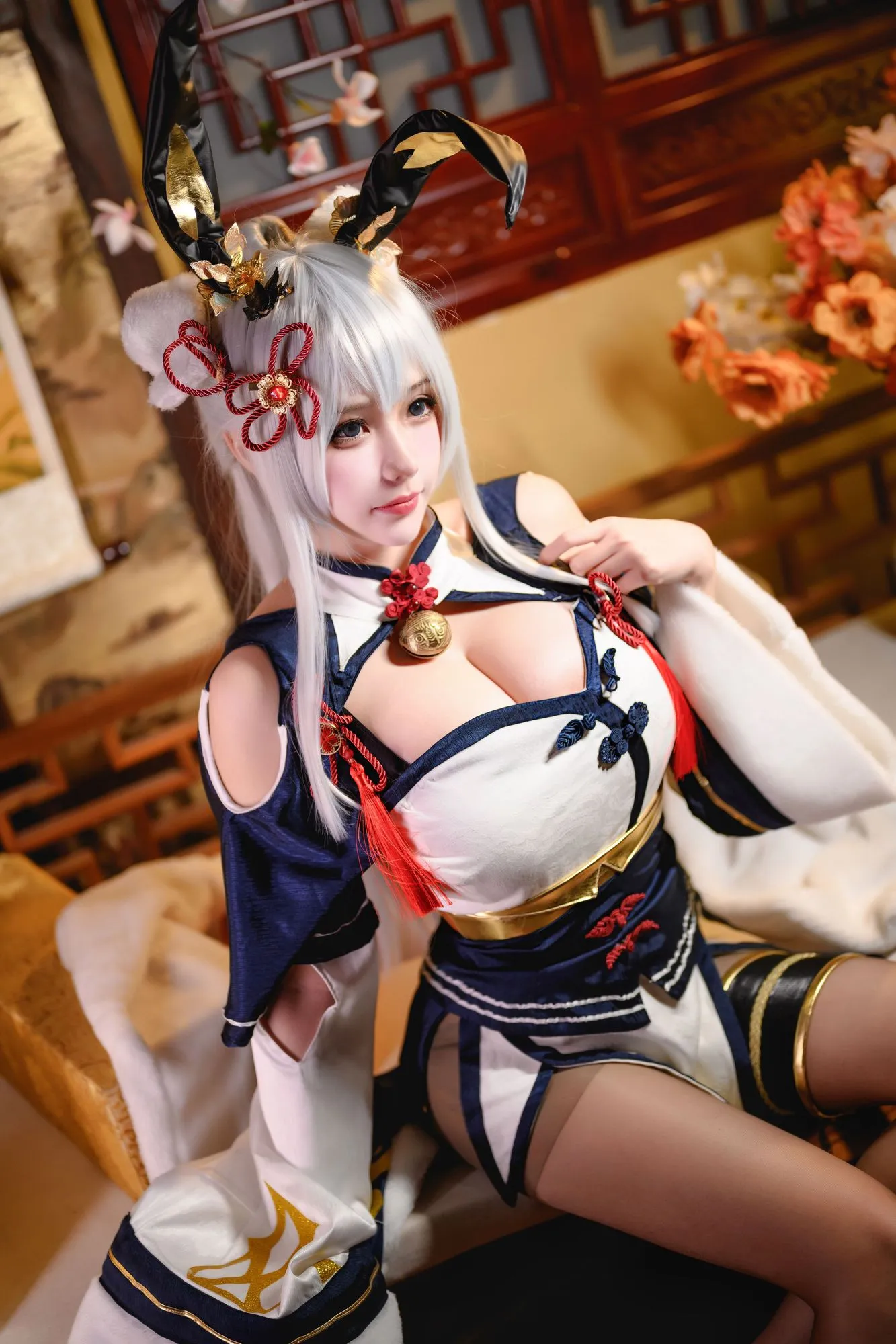 图片[3]-No.010 – 旗袍兔兔 [21P]-coswz-cos王者