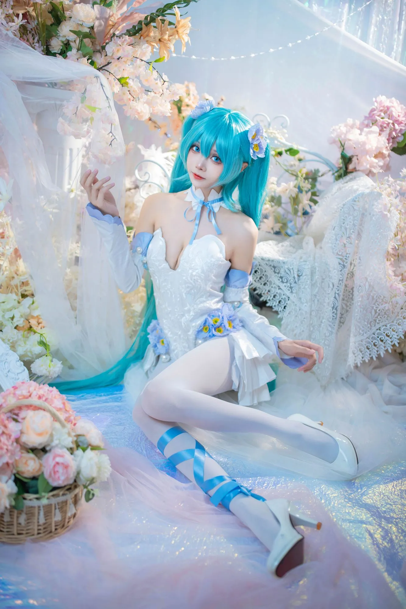 图片[5]-No.011 – 初音未来 粉蝶花 [42P]-coswz-cos王者