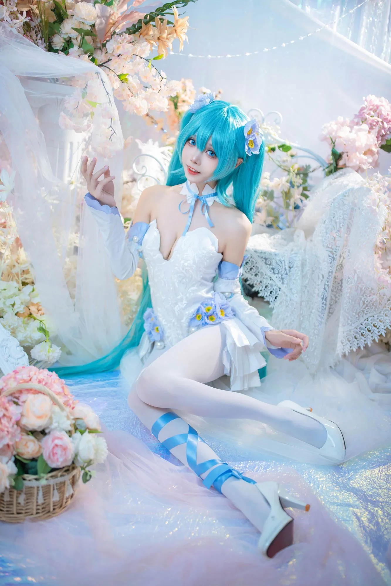 图片[3]-No.011 – 初音未来 粉蝶花 [42P]-coswz-cos王者