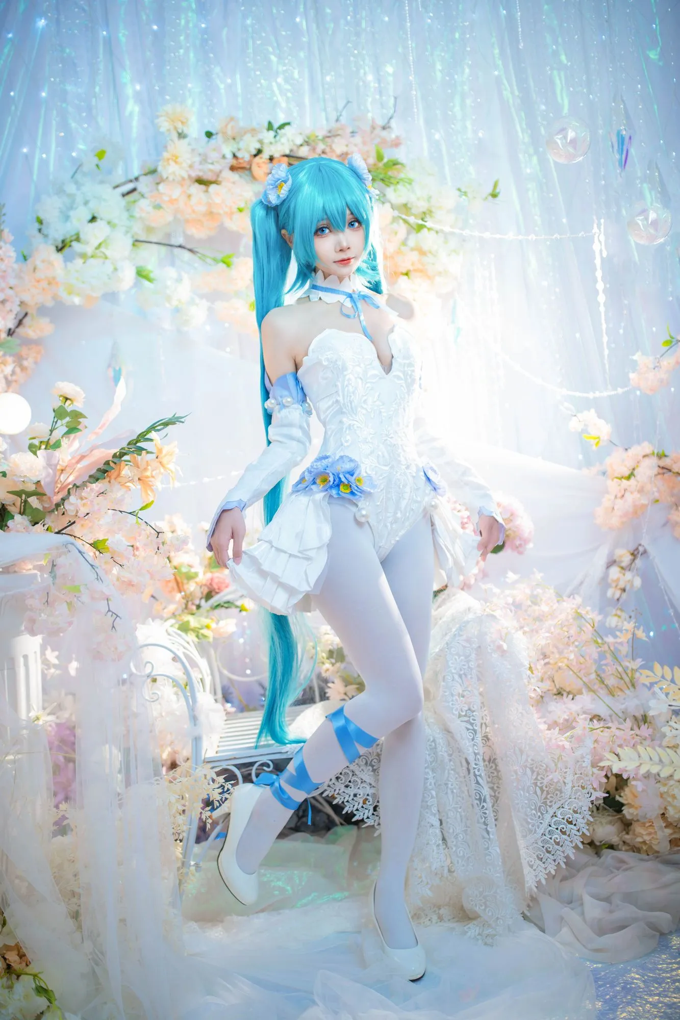 图片[2]-No.011 – 初音未来 粉蝶花 [42P]-coswz-cos王者