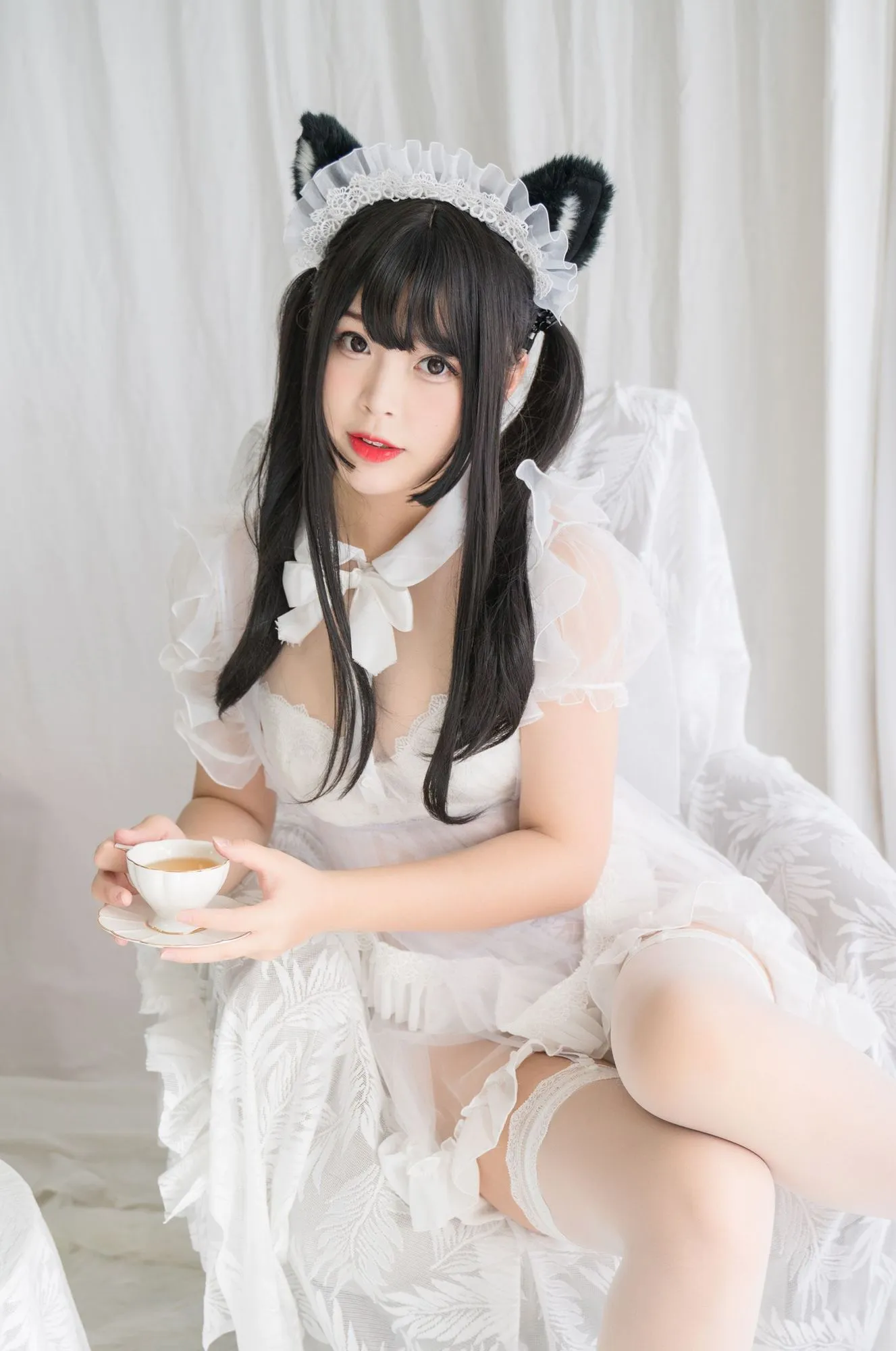 No.058 – 白猫透明女仆 [88P 8V]-图妖社