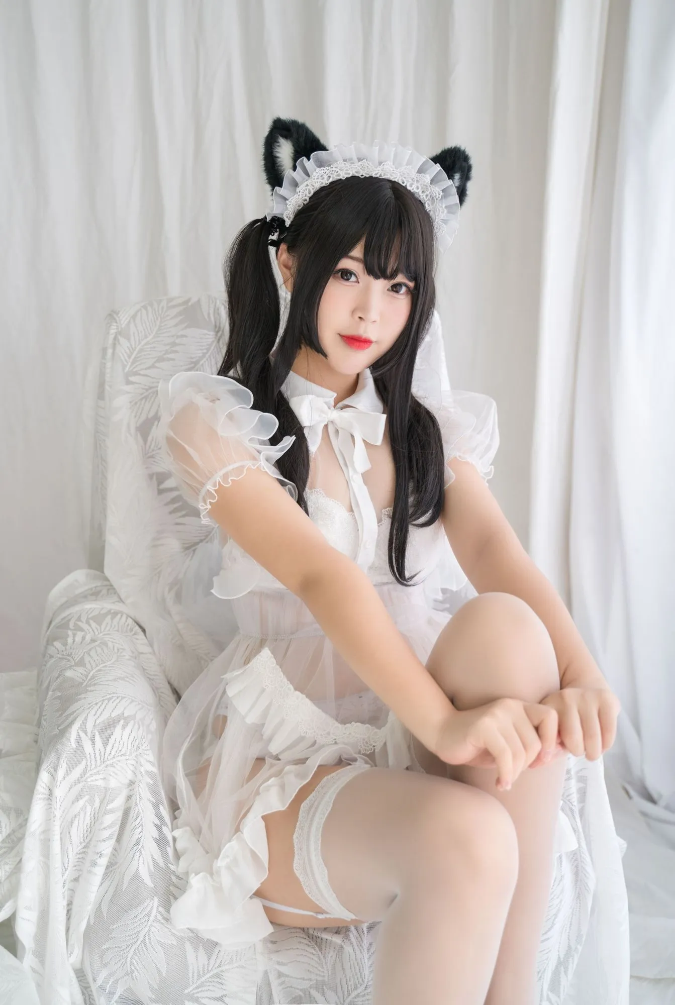 图片[2]-No.058 – 白猫透明女仆 [88P 8V]-coswz-cos王者