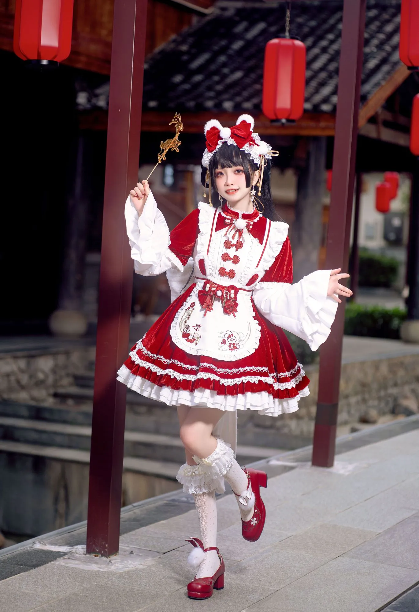 图片[3]-No.060 – 「花甲conch」兔兔战袍 洛丽塔 [18P]-coswz-cos王者