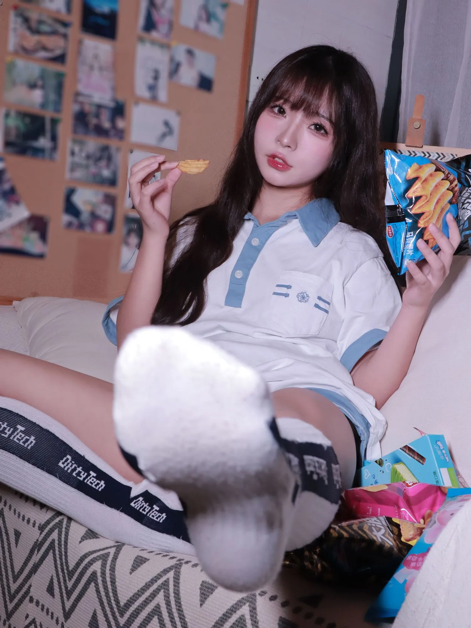 No.072 – 蓝白条少女 [81P]-图妖社